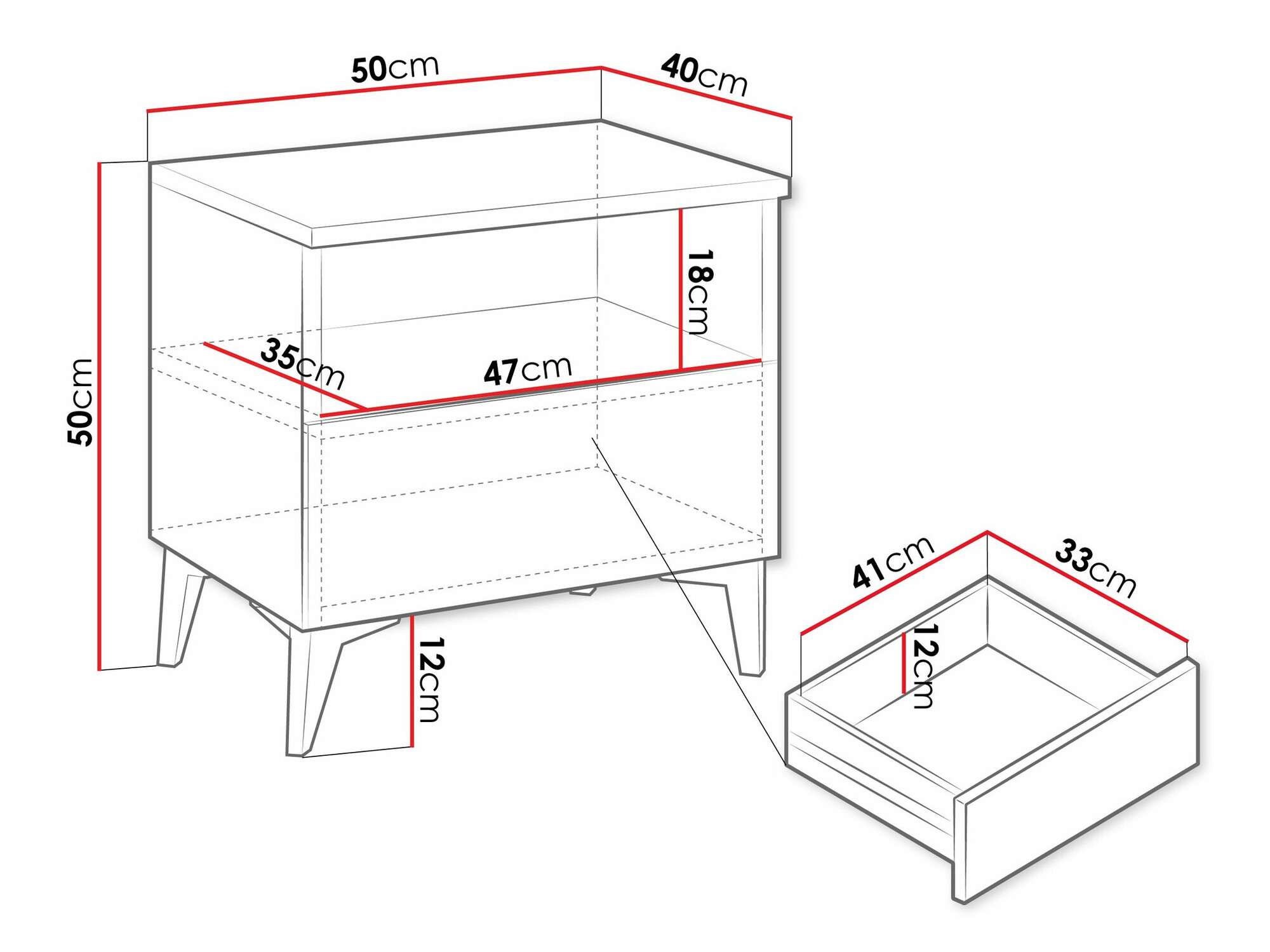 Sengebord Comfivo Arbutus (Beige + Blankt beige)