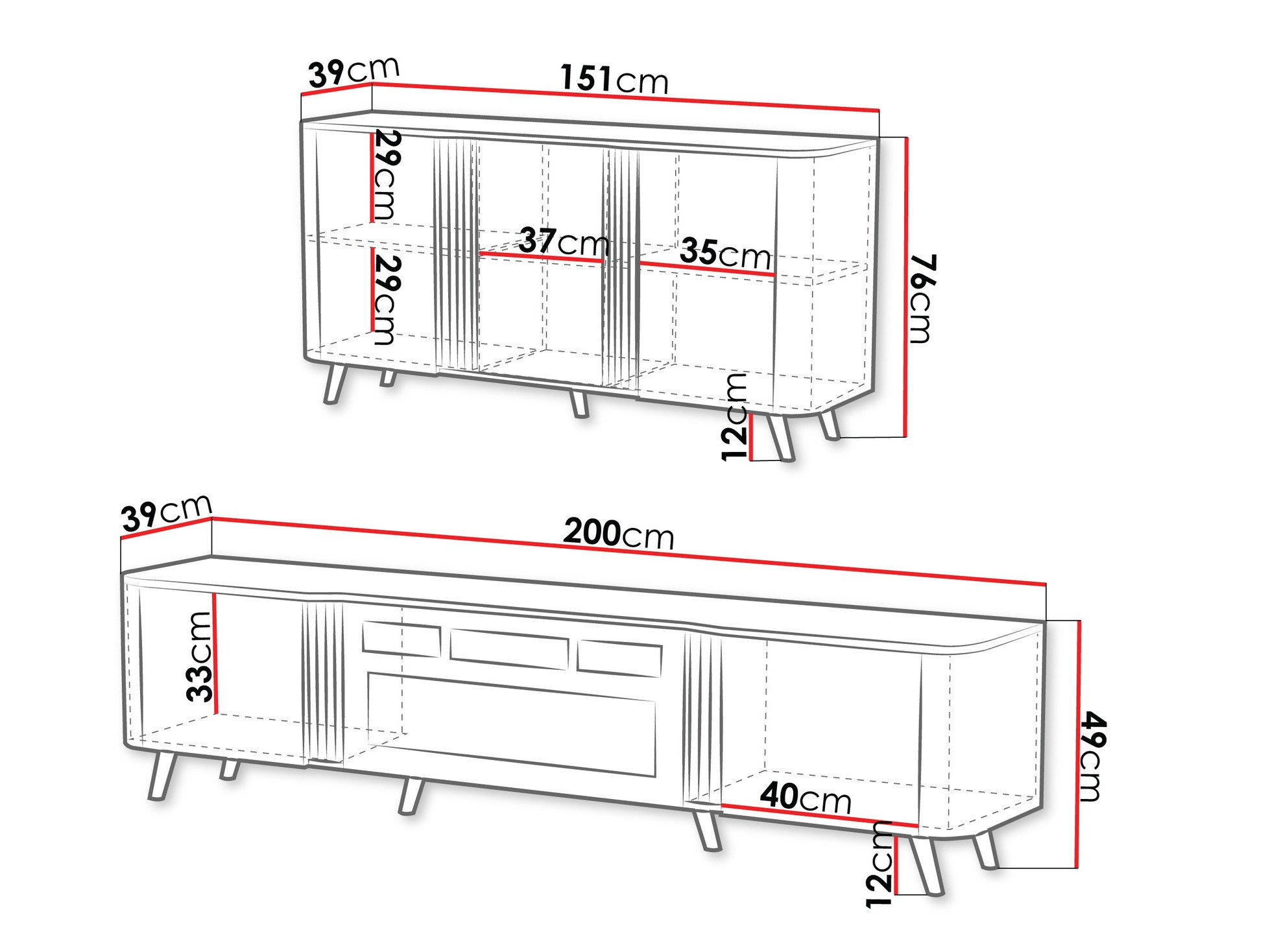 Stuemøbelsæt Modus (Kashmir + Sort)