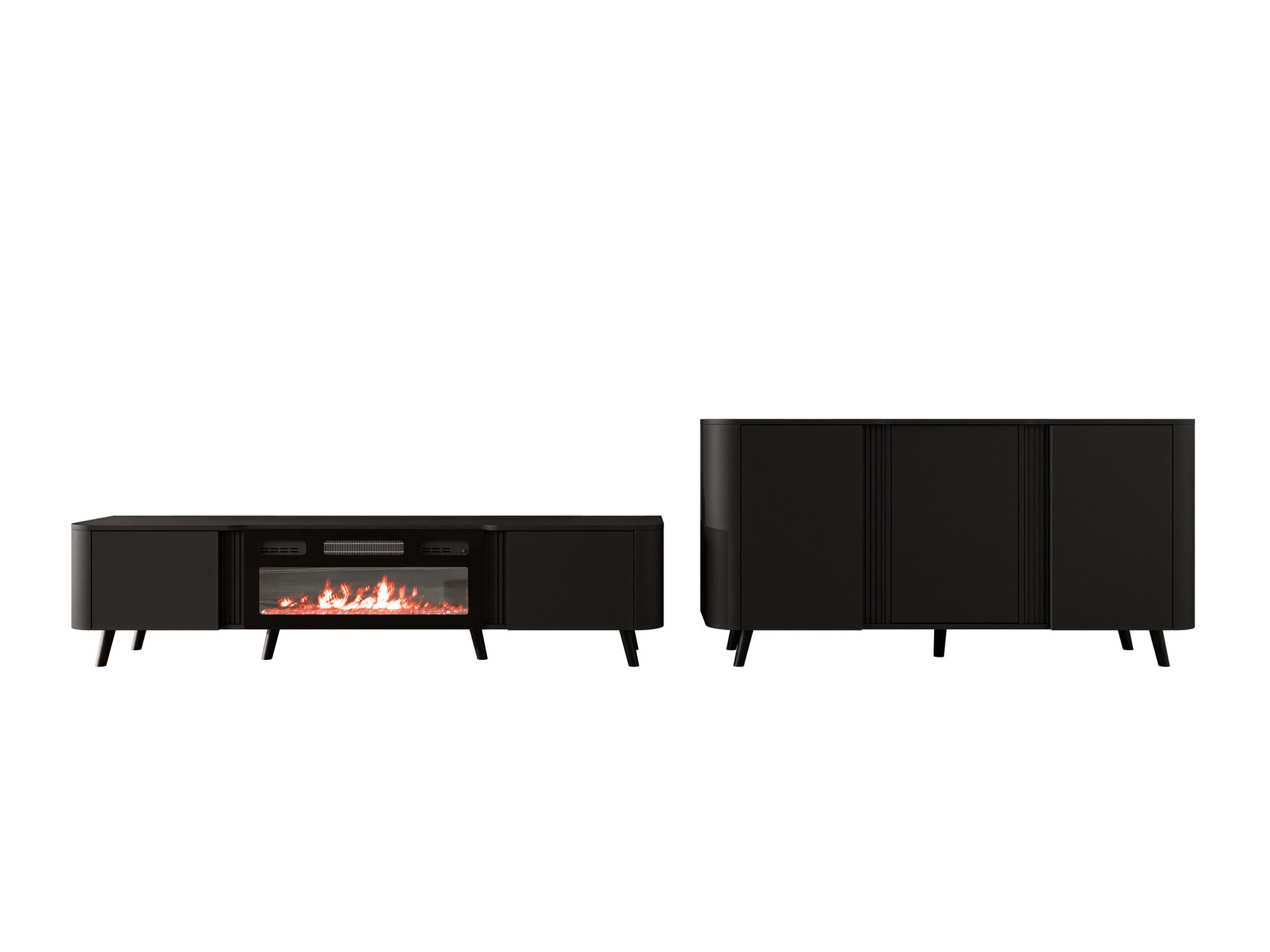 Stuemøblersæt Charlotte 204 (Sort)