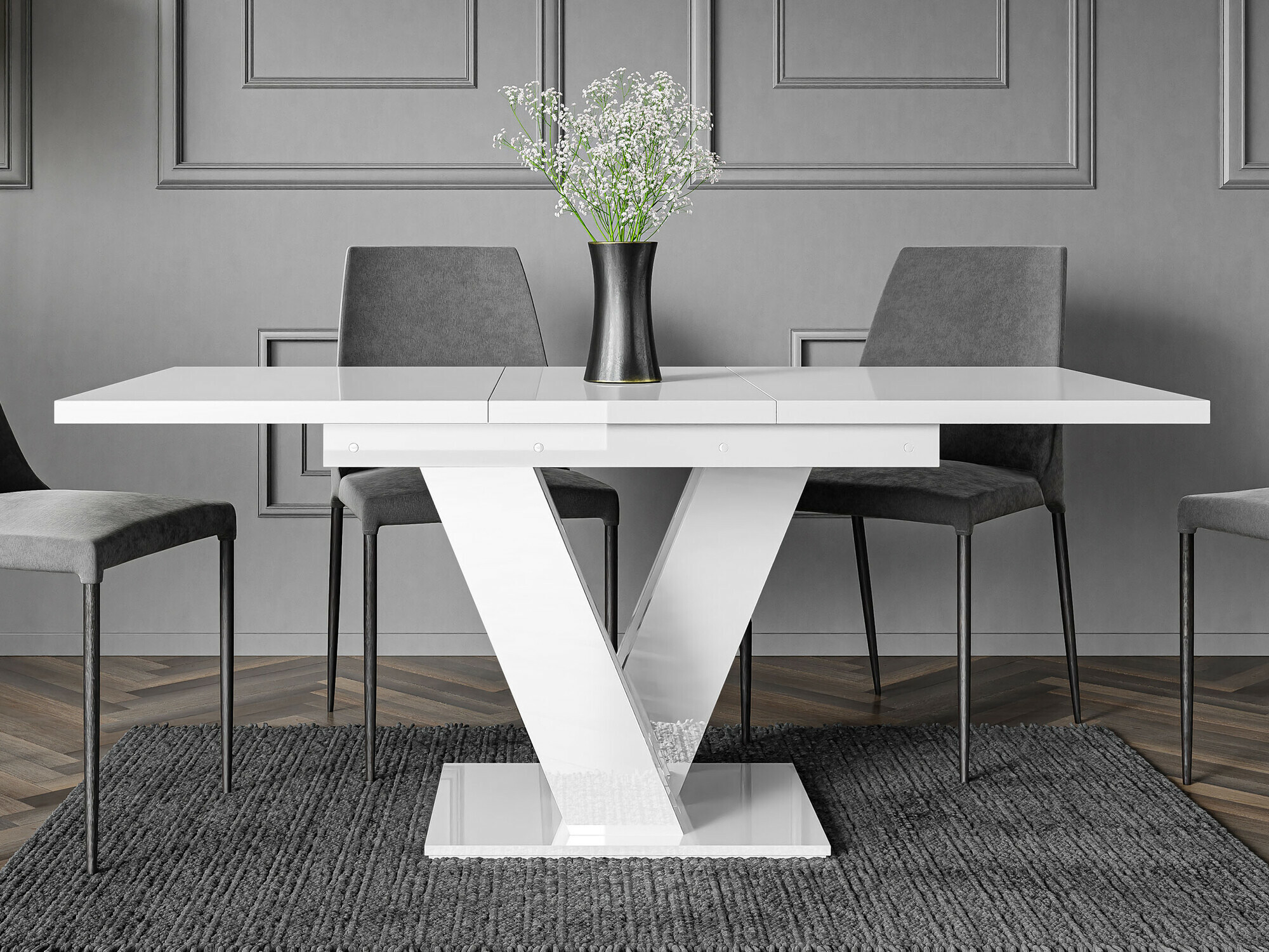 Bord Musus (Glansfuld hvid)