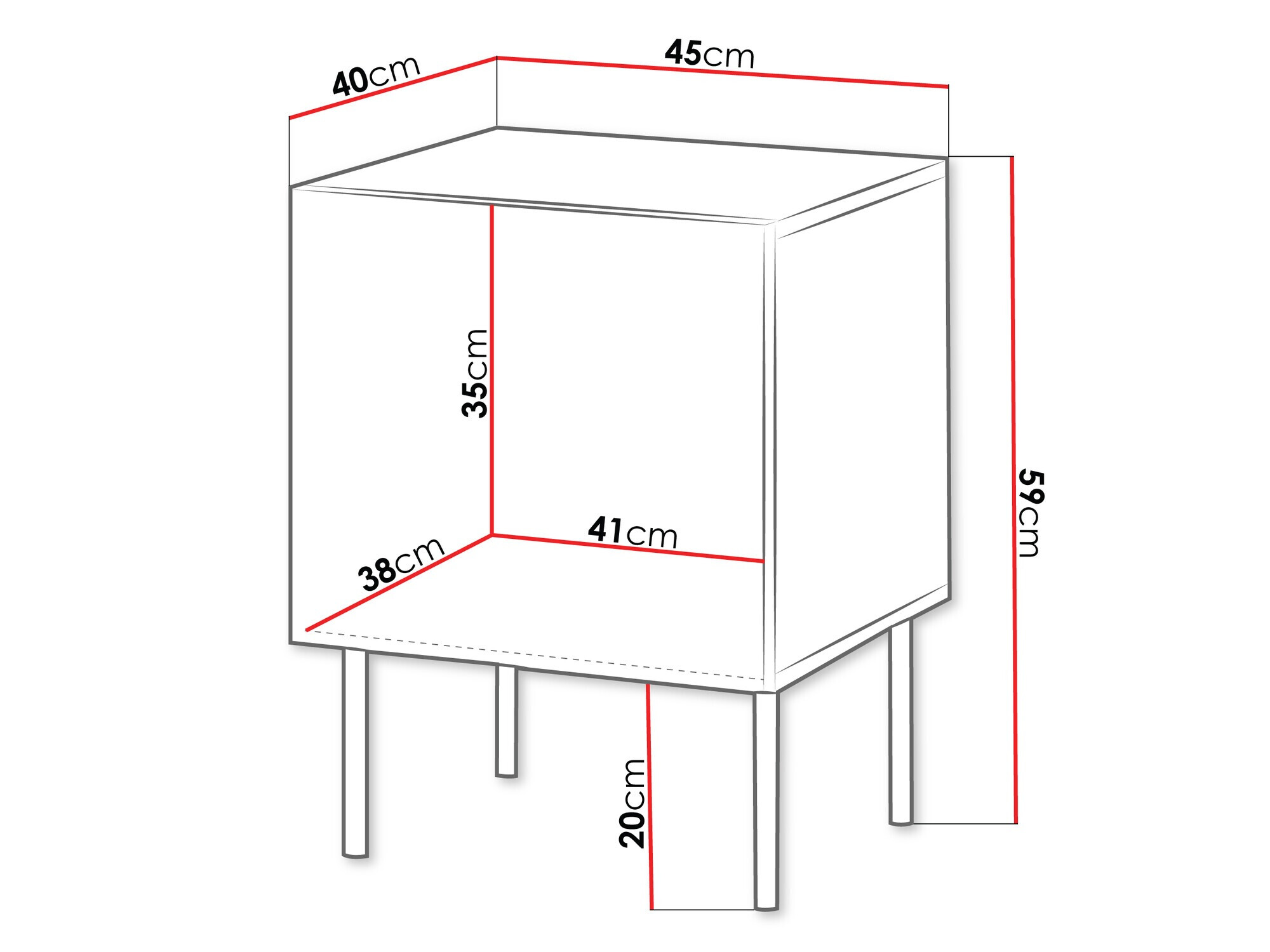 Natbordssæt Evavese 104 (Beige)