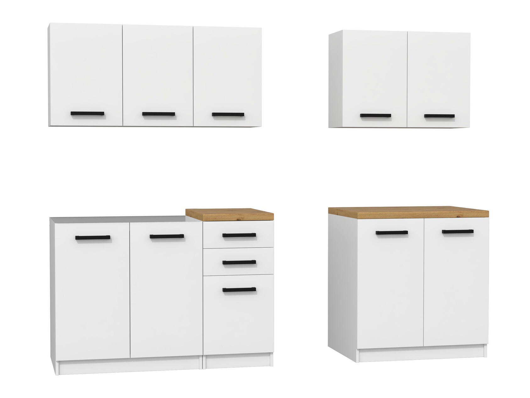 Køkkensæt Mandeville 240 (Mat hvid)