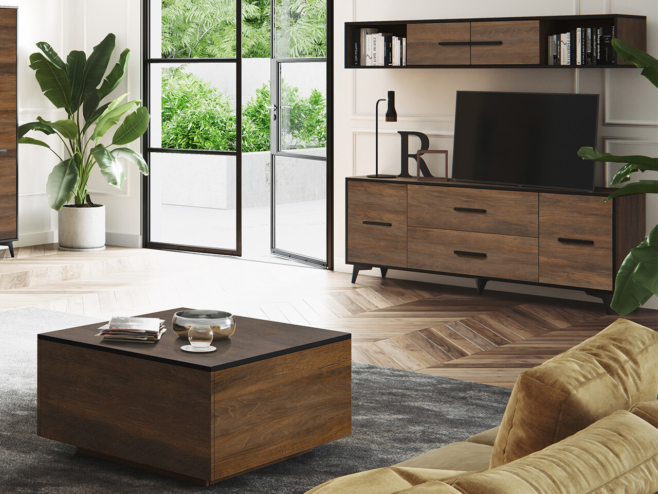 Stuemøbelsæt Avimora 116 (Valnød)