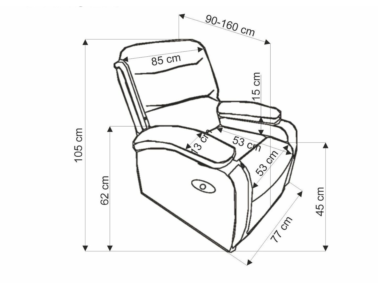 Hvilestol Houston 1856 (Beige)