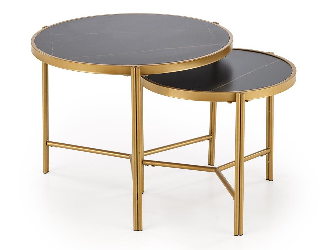 Sofabordssæt Houston 1867 (Sort marmor)