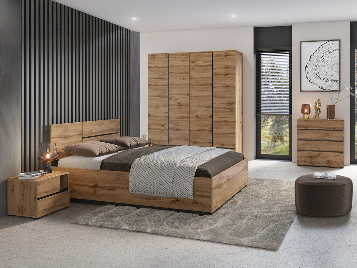 Soveværelsessæt Alfere 124 (Wotan eg)