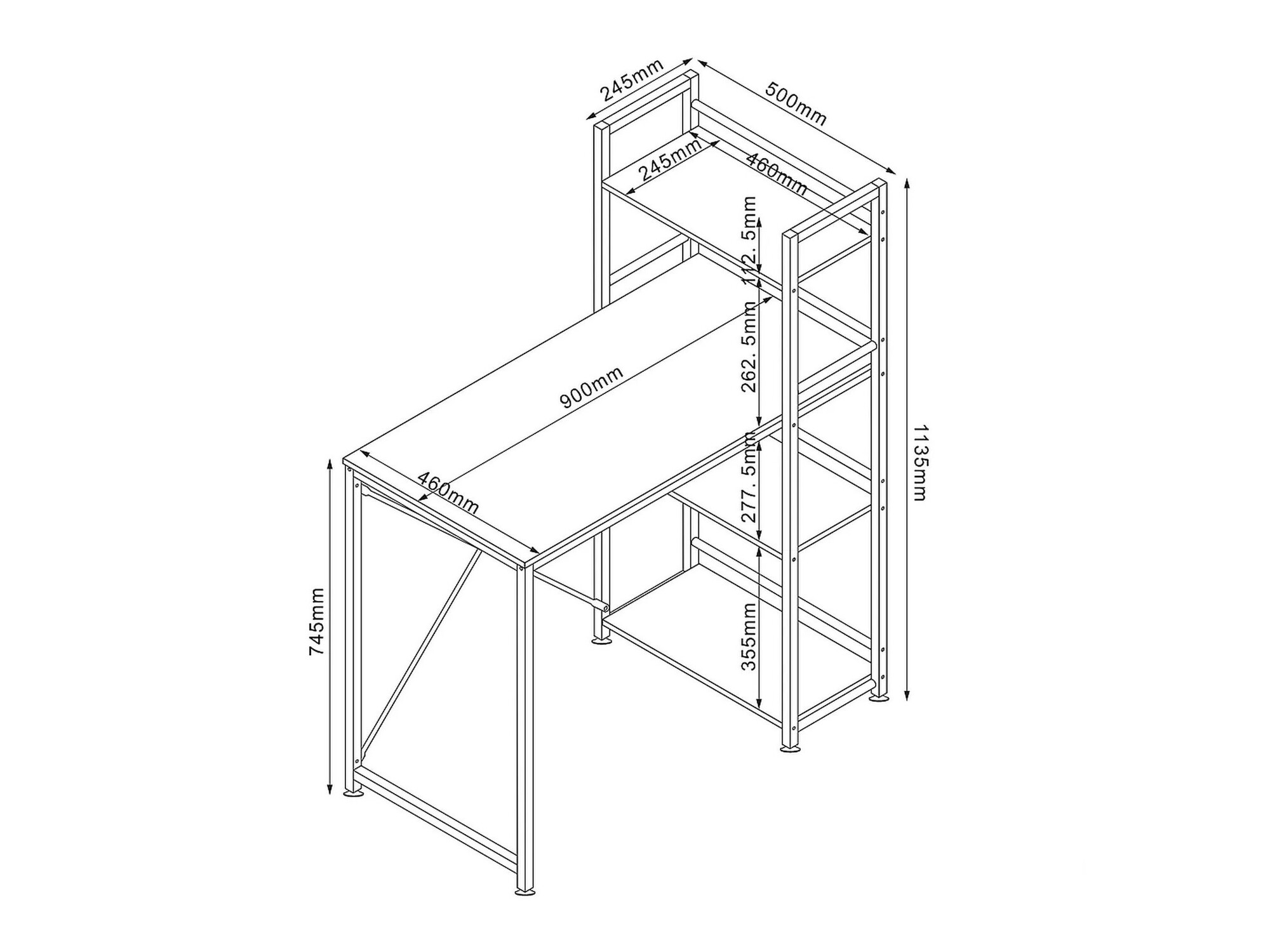 Skrivebord Detroit 527