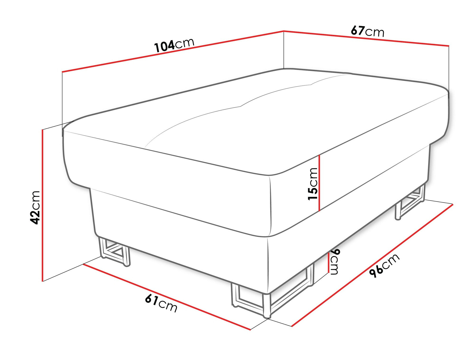 Polstret bænk Comfivo 238 (Soft 066 + Lux 03)