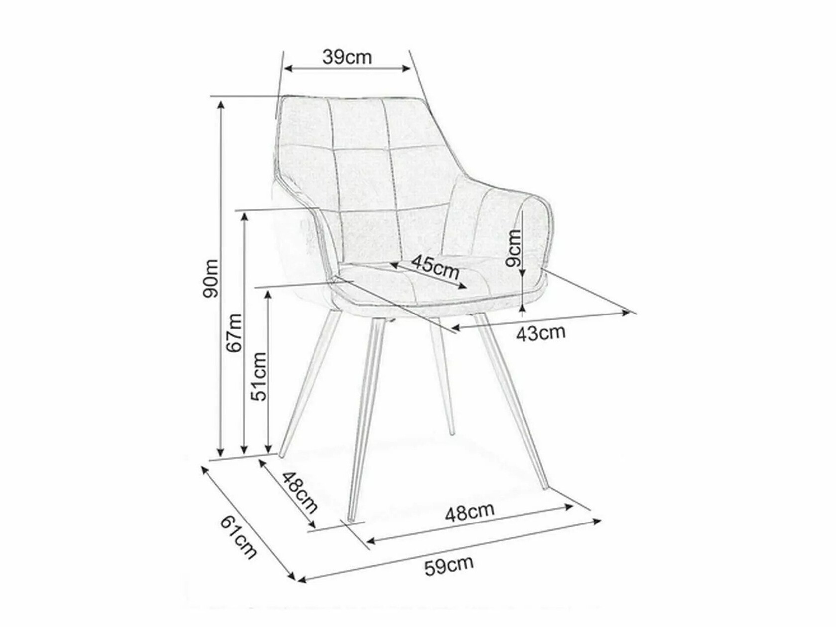 Stol Detroit 567 (Turkis)
