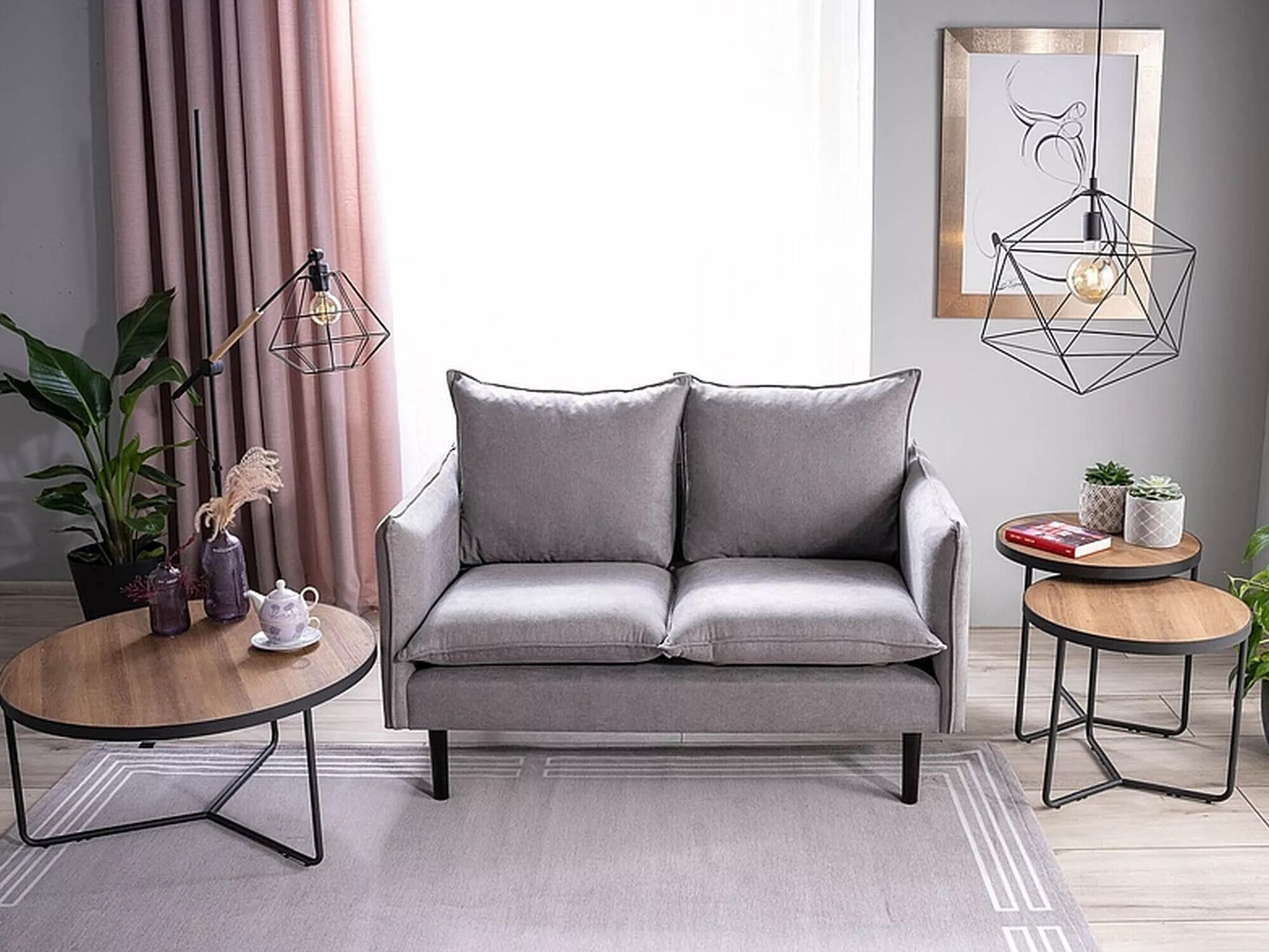 Sofabordssæt Detroit 570 (Nød)