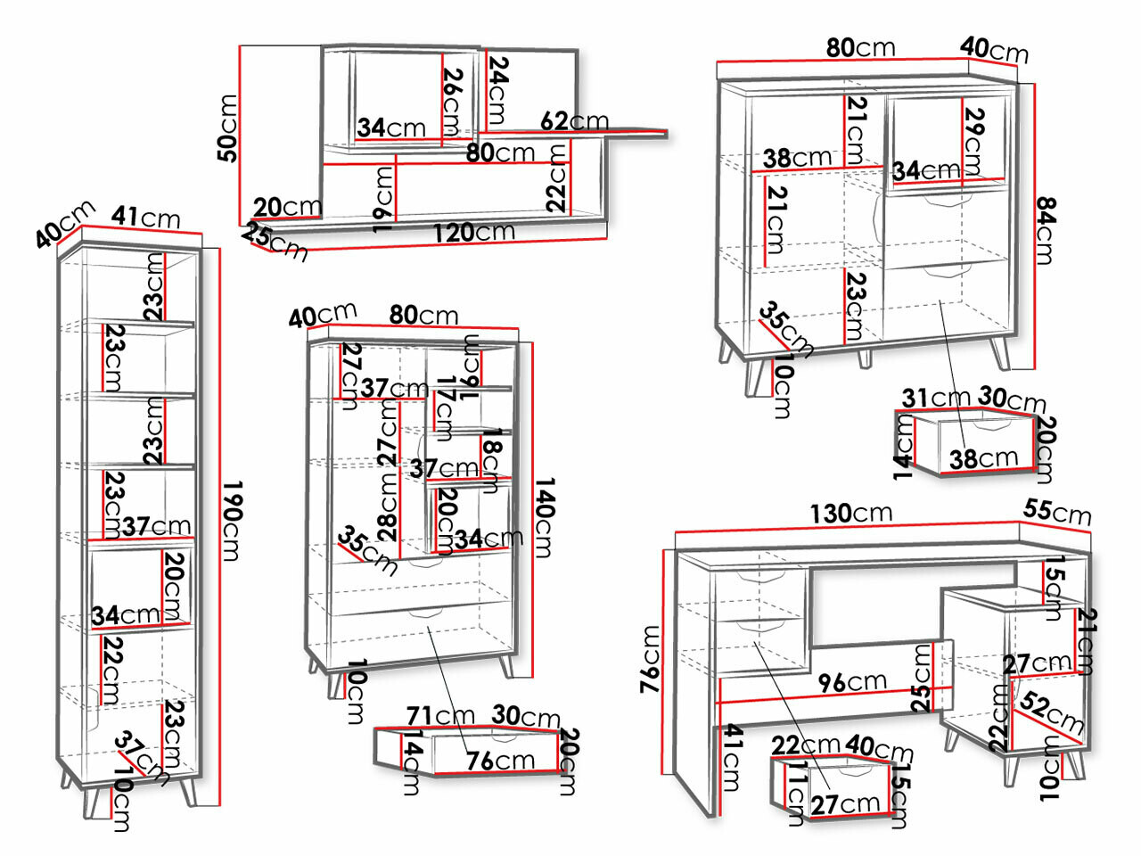 Børneværelsessæt Domvera 118