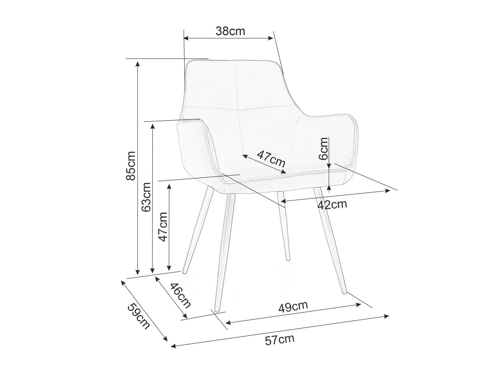 Stol Detroit 578 (Beige)