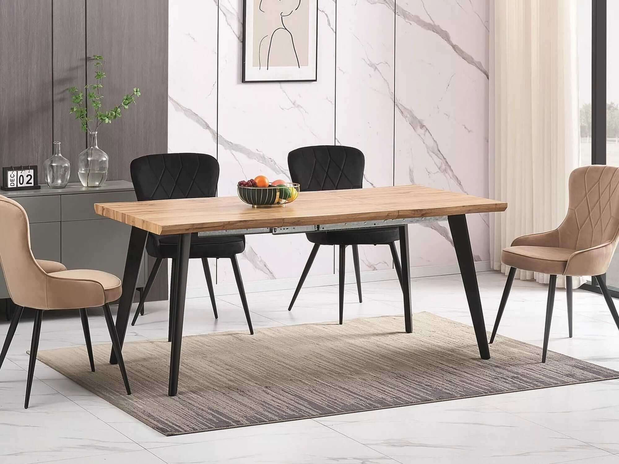 Bord Detroit 583 (Egetræ)