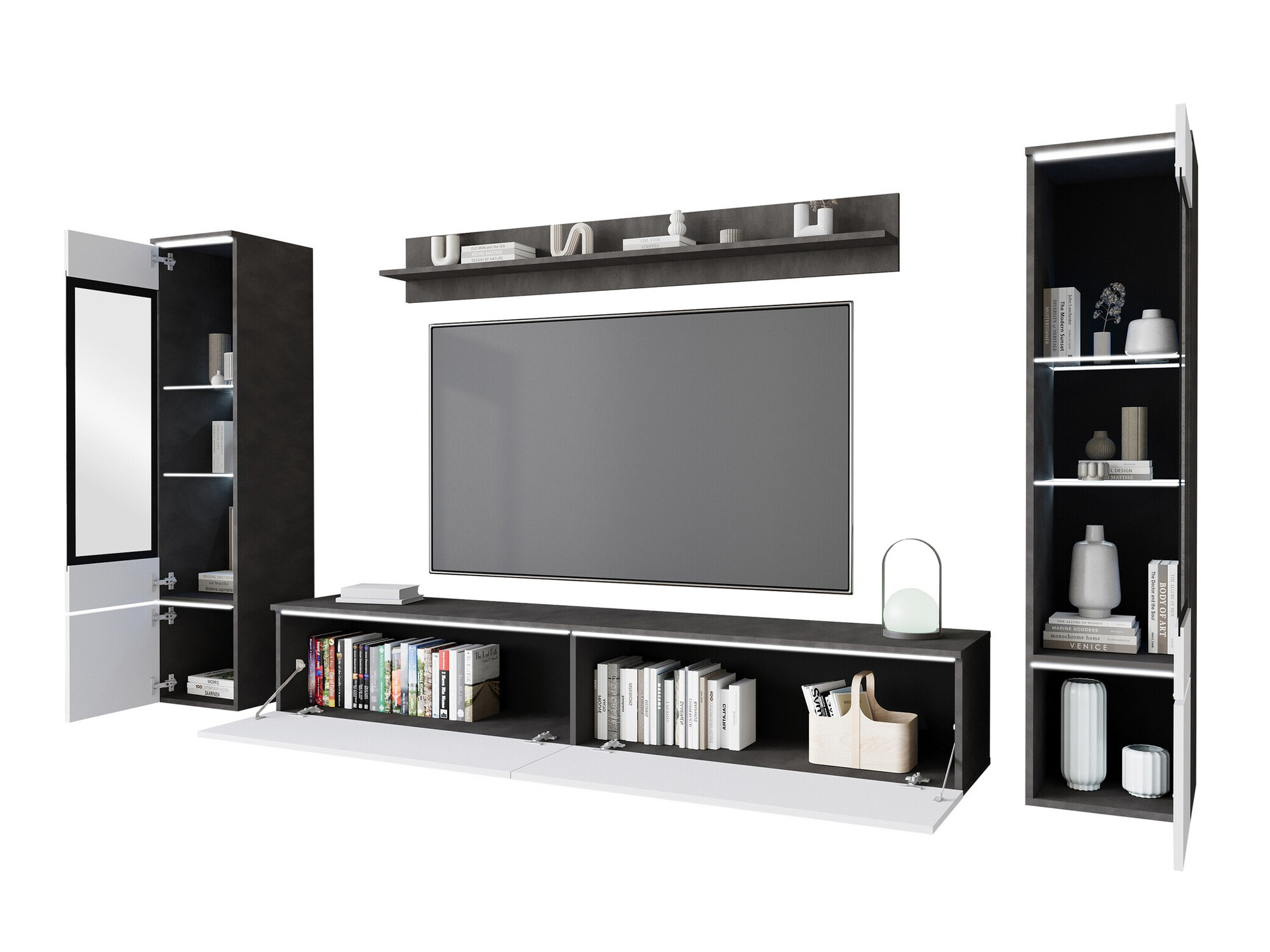 Stuemøblersæt Sarasota 126 (Sort marmor)