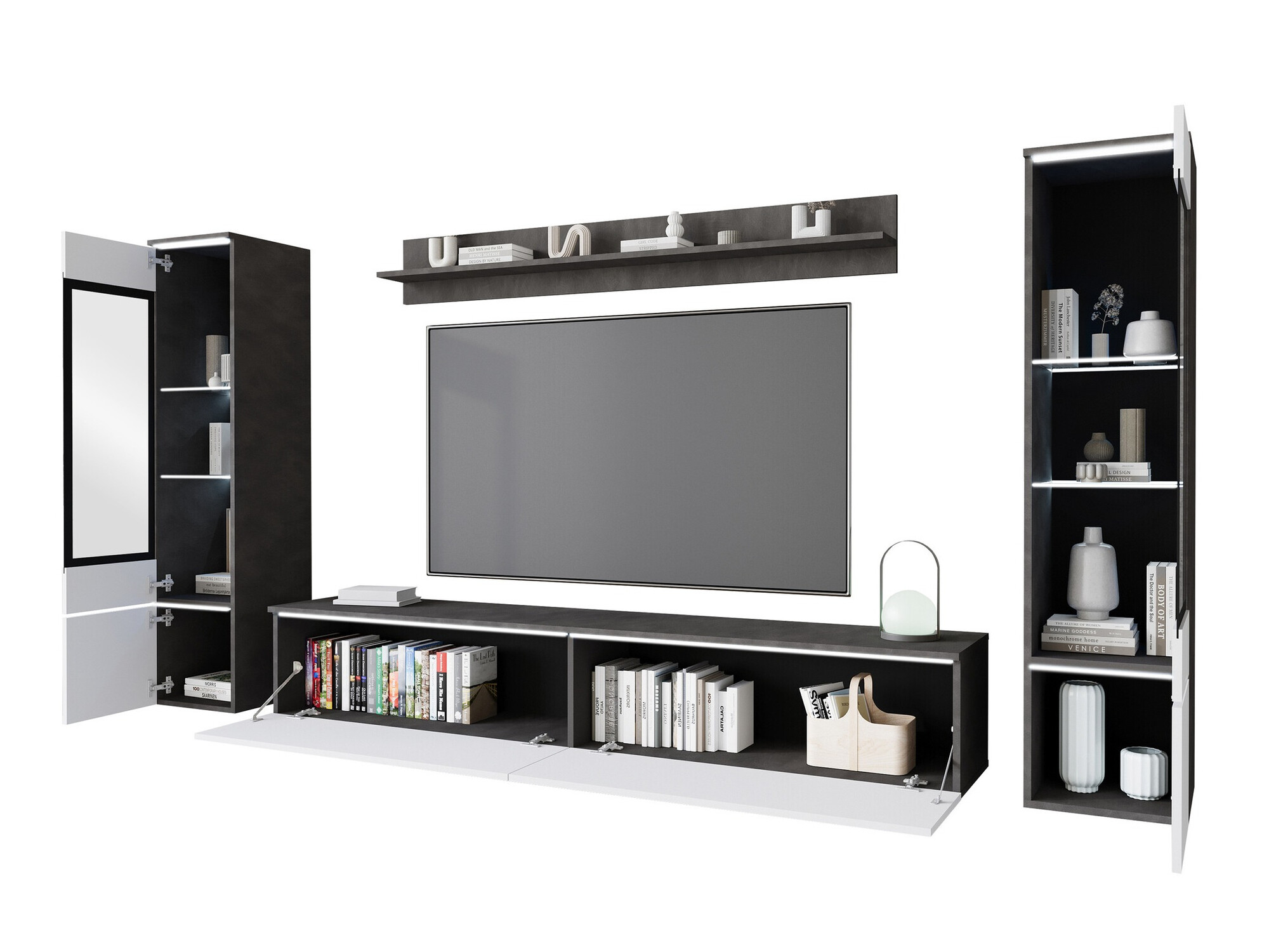 Stuemøblersæt Sarasota 126 (Sort marmor)