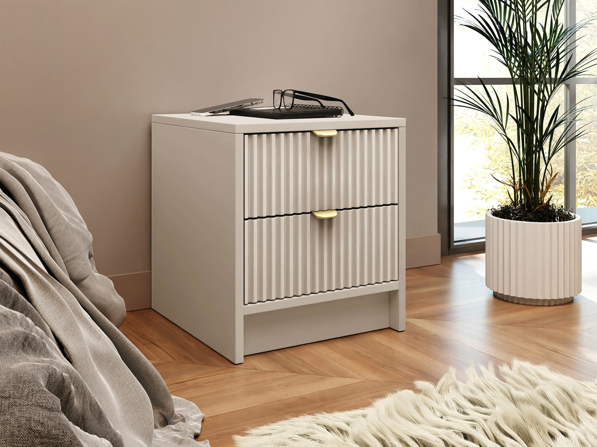 Sengebord Comfivo Papilio (Beige)