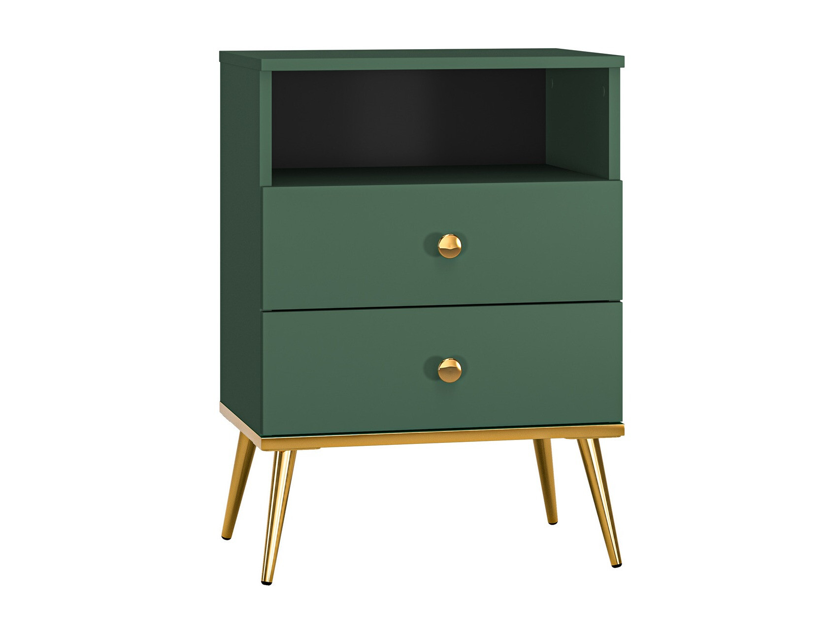 Sengebord Flonovu 111 (Mørkegrøn + Gylden)