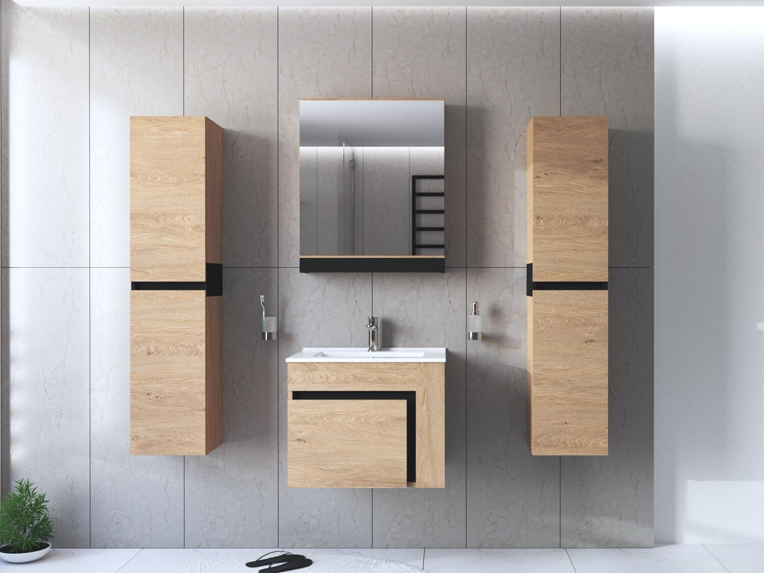 Badeværelses-sæt Fenetra 106