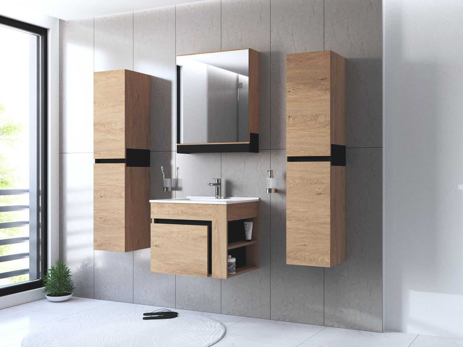 Badeværelses-sæt Fenetra 106