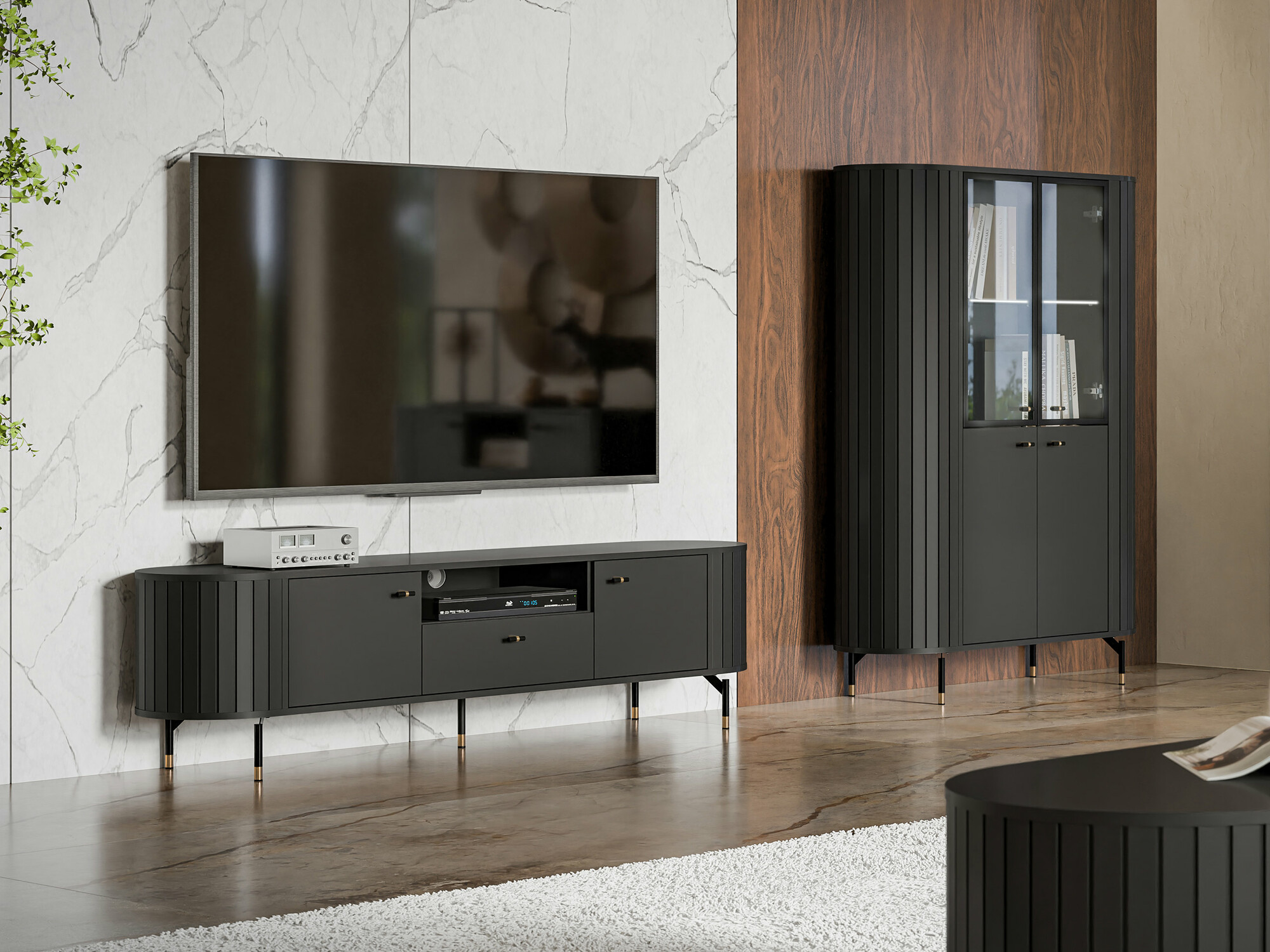 Stuemøbelsæt Novmono 108 (Sort)