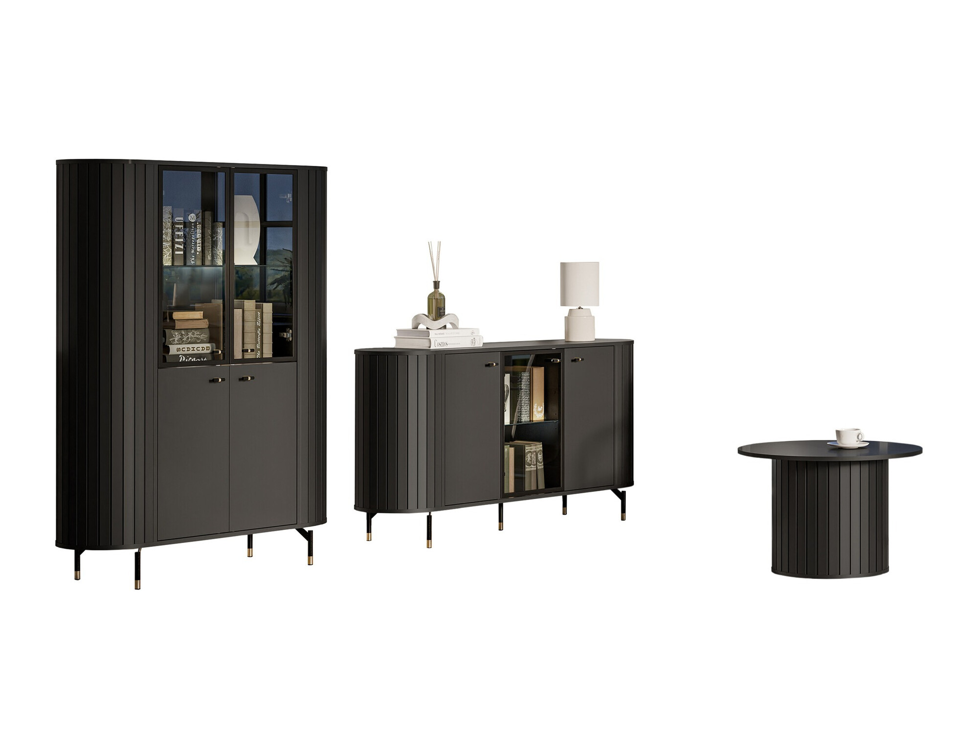 Stuemøbelsæt Novmono 109 (Sort)