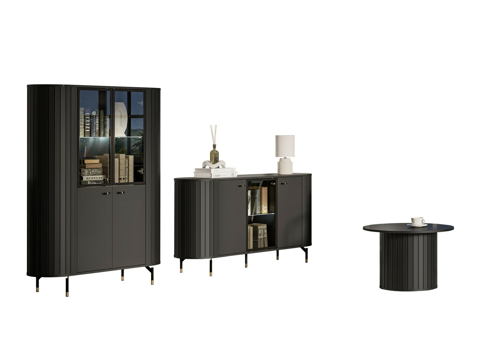 Stuemøbelsæt Novmono 109 (Sort)