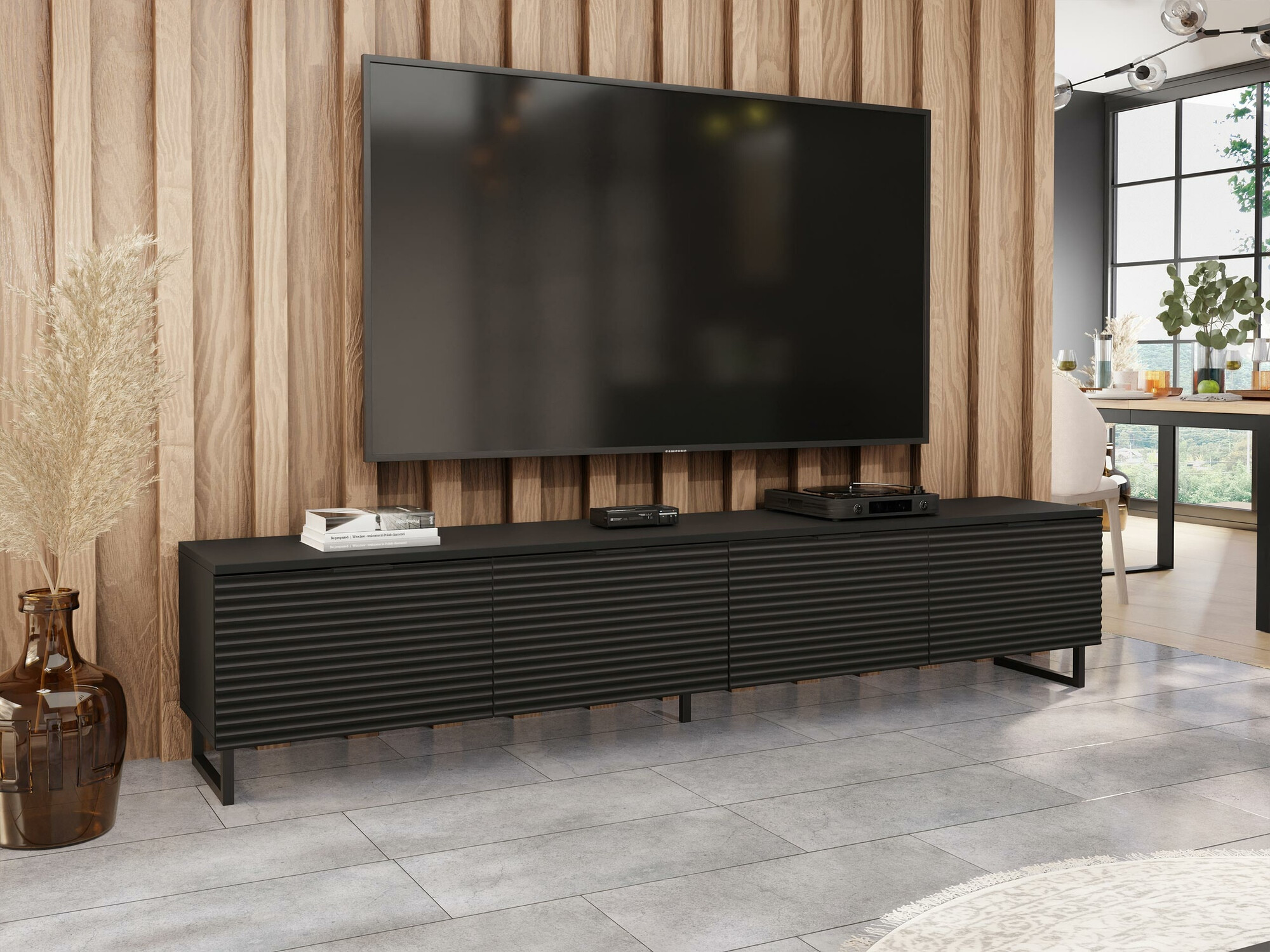 TV-bord Scientia II (Sort + Grafit)