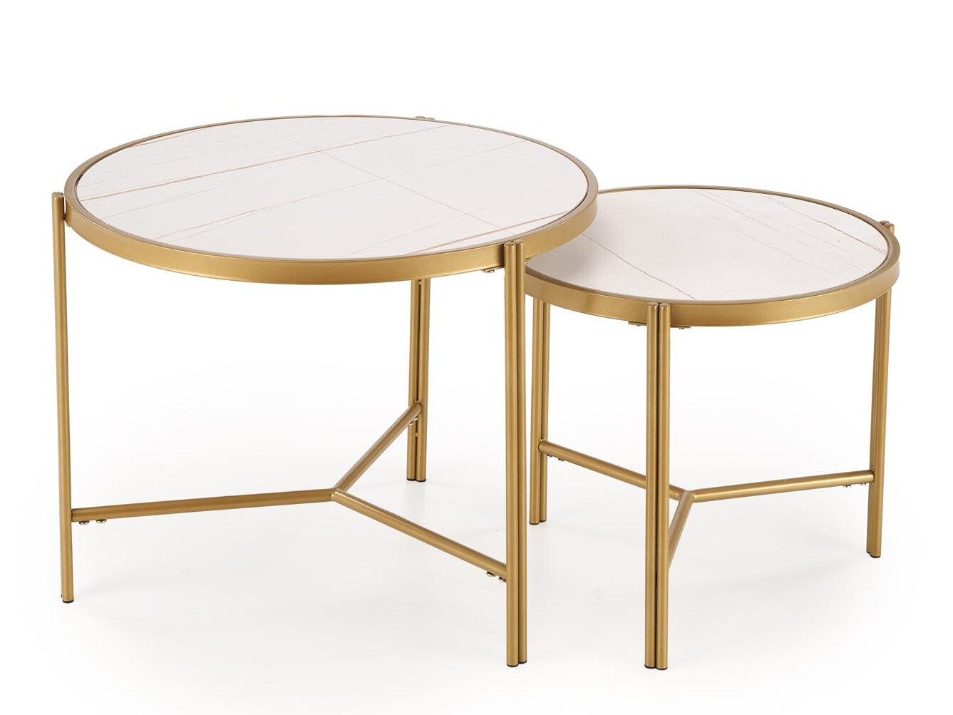 Sofabordssæt Houston 1867 (Hvid marmor)