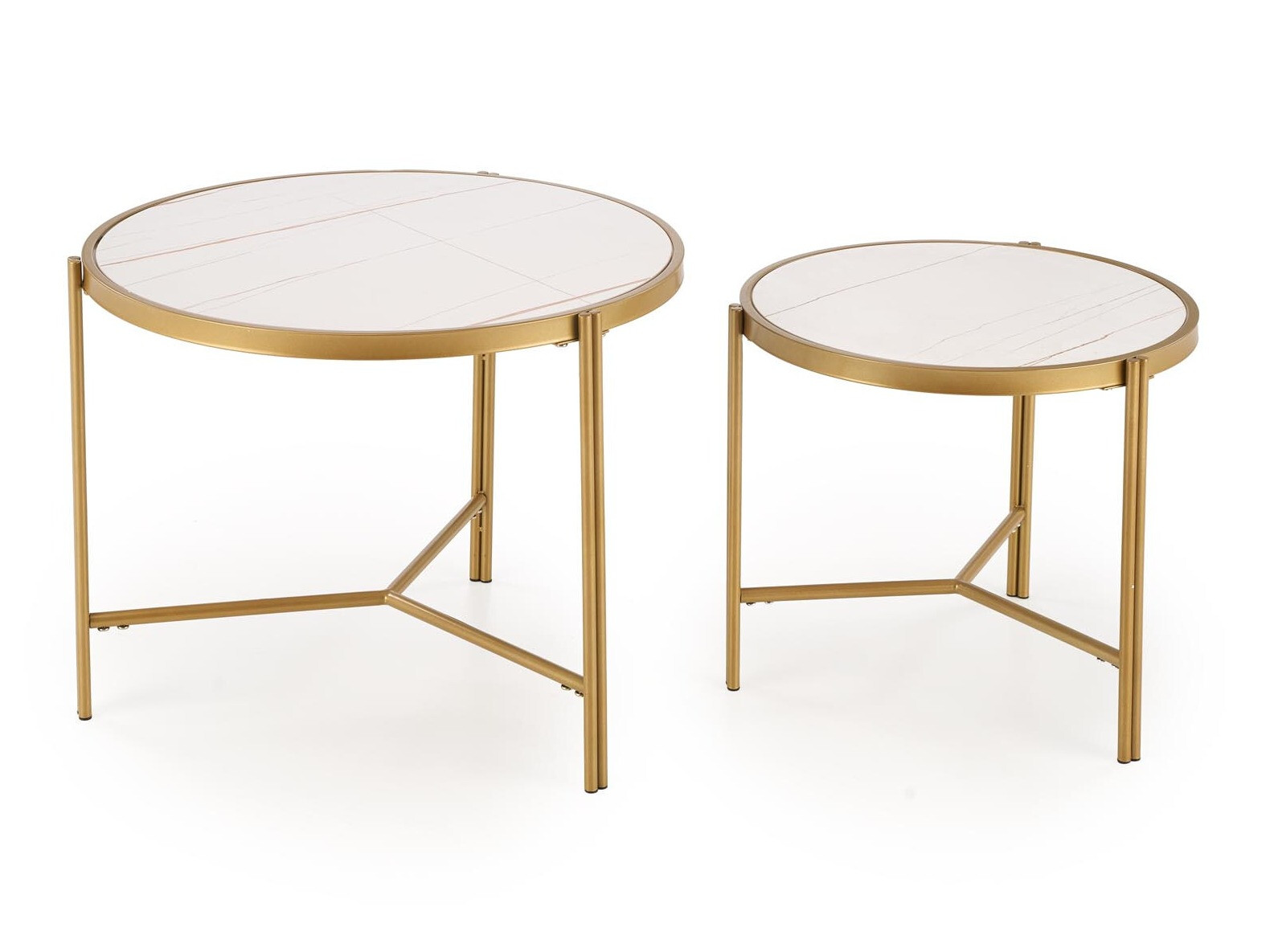 Sofabordssæt Houston 1867 (Hvid marmor)