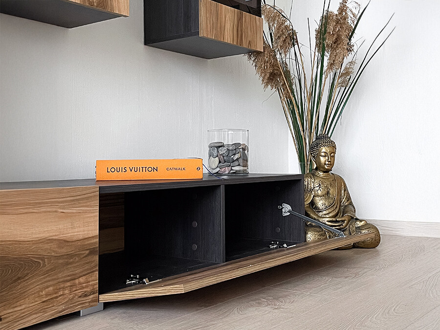 Stuemøbelsæt Serodeu 100 (Valnød + Mørkebrun)