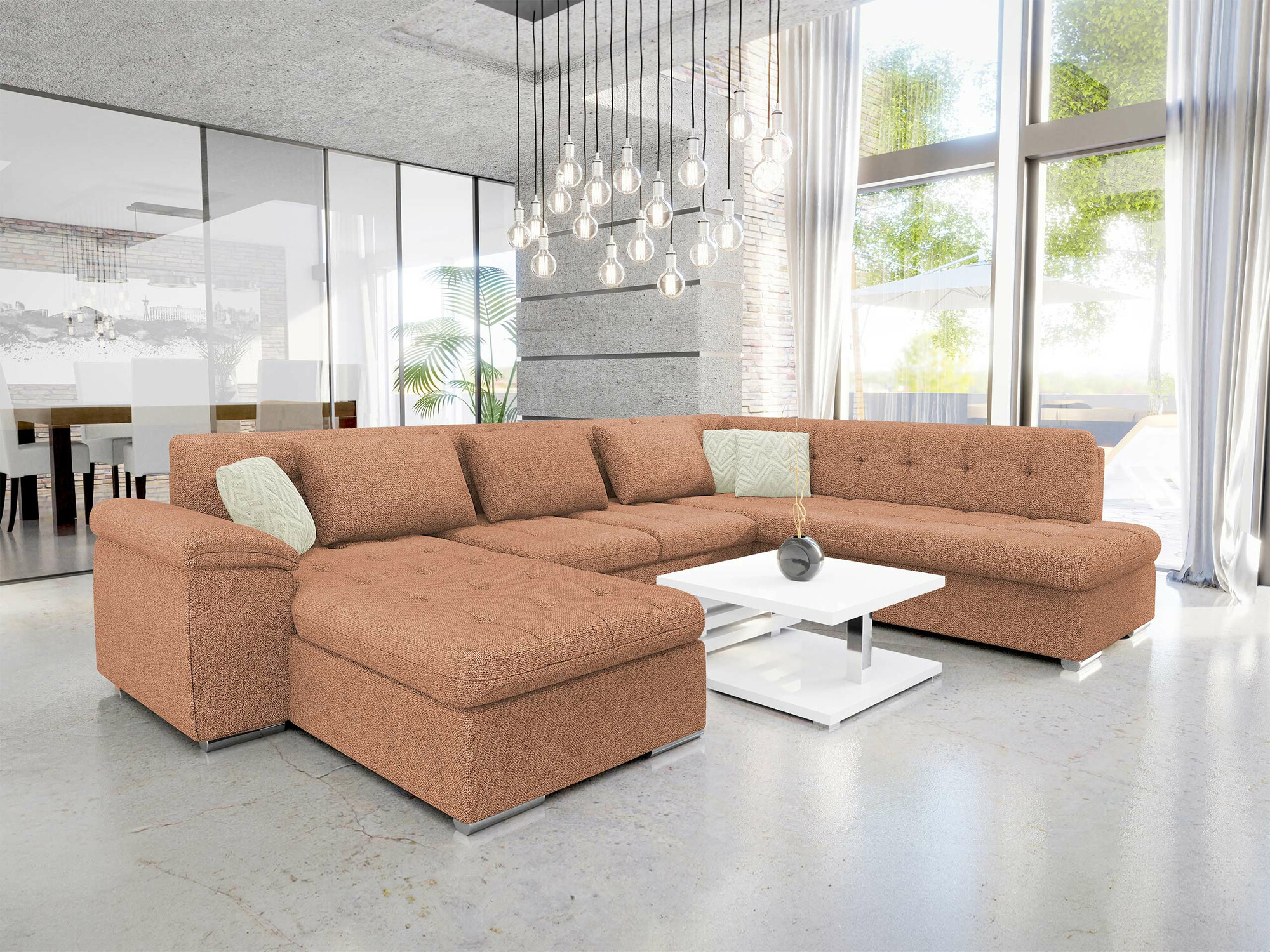 Hjørnesofa Comfivo Gemma V (Sicuro 35 + Sempre 6)