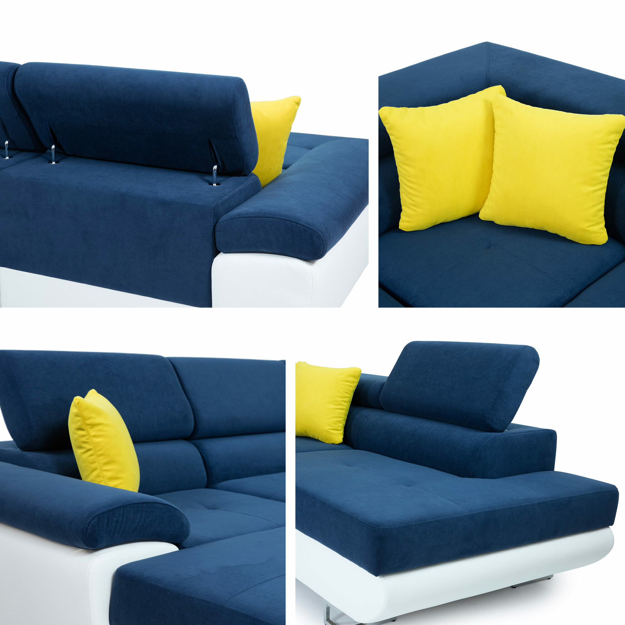 Hjørnesofa Comfivo Ruta IV (Uttario Velvet 2979 + Senegal 825)