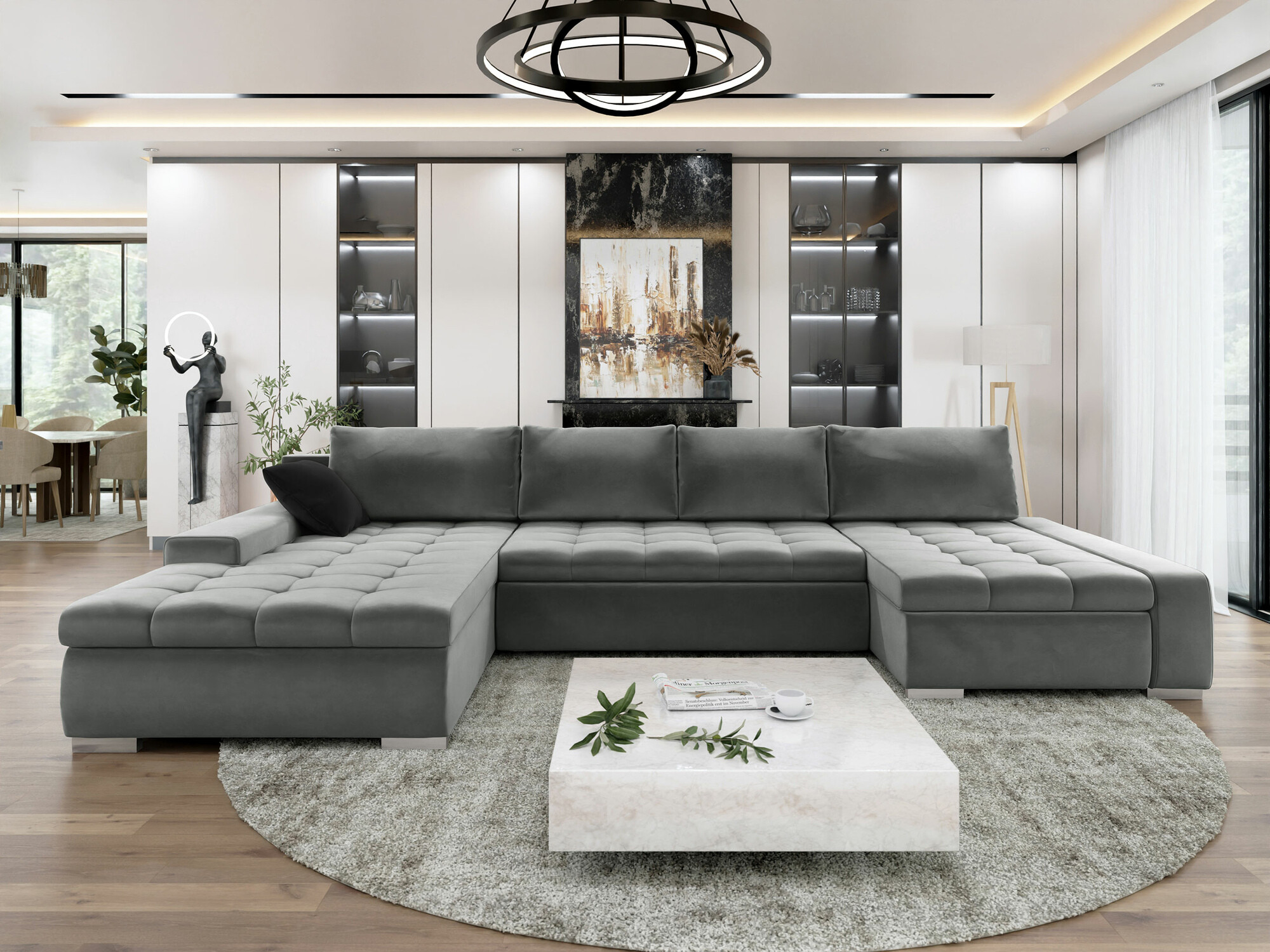 Hjørnesofa Comfivo 106 (Magic Velvet 2217 + Magic Velvet 2219)