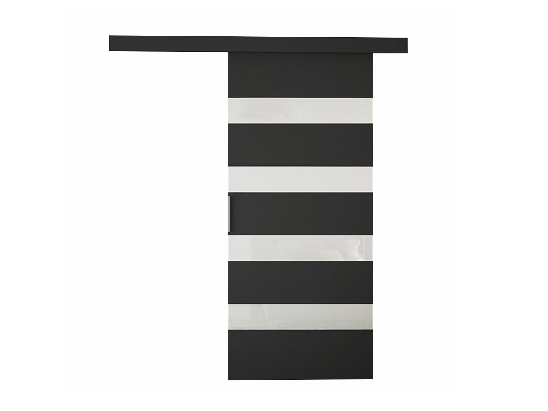 Skydedør Closico 174 (Sort + Hvid)