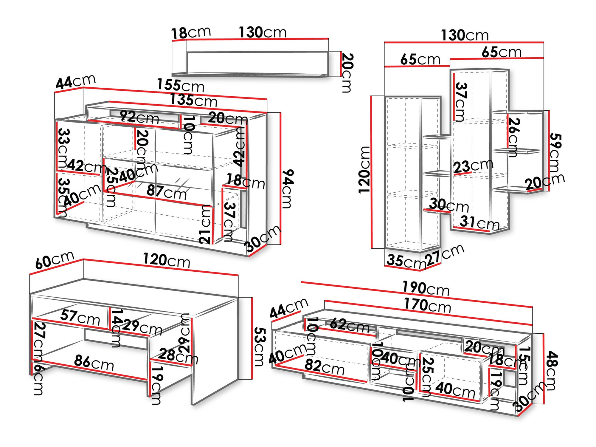 Stuemøbelsæt Fivfivi 103