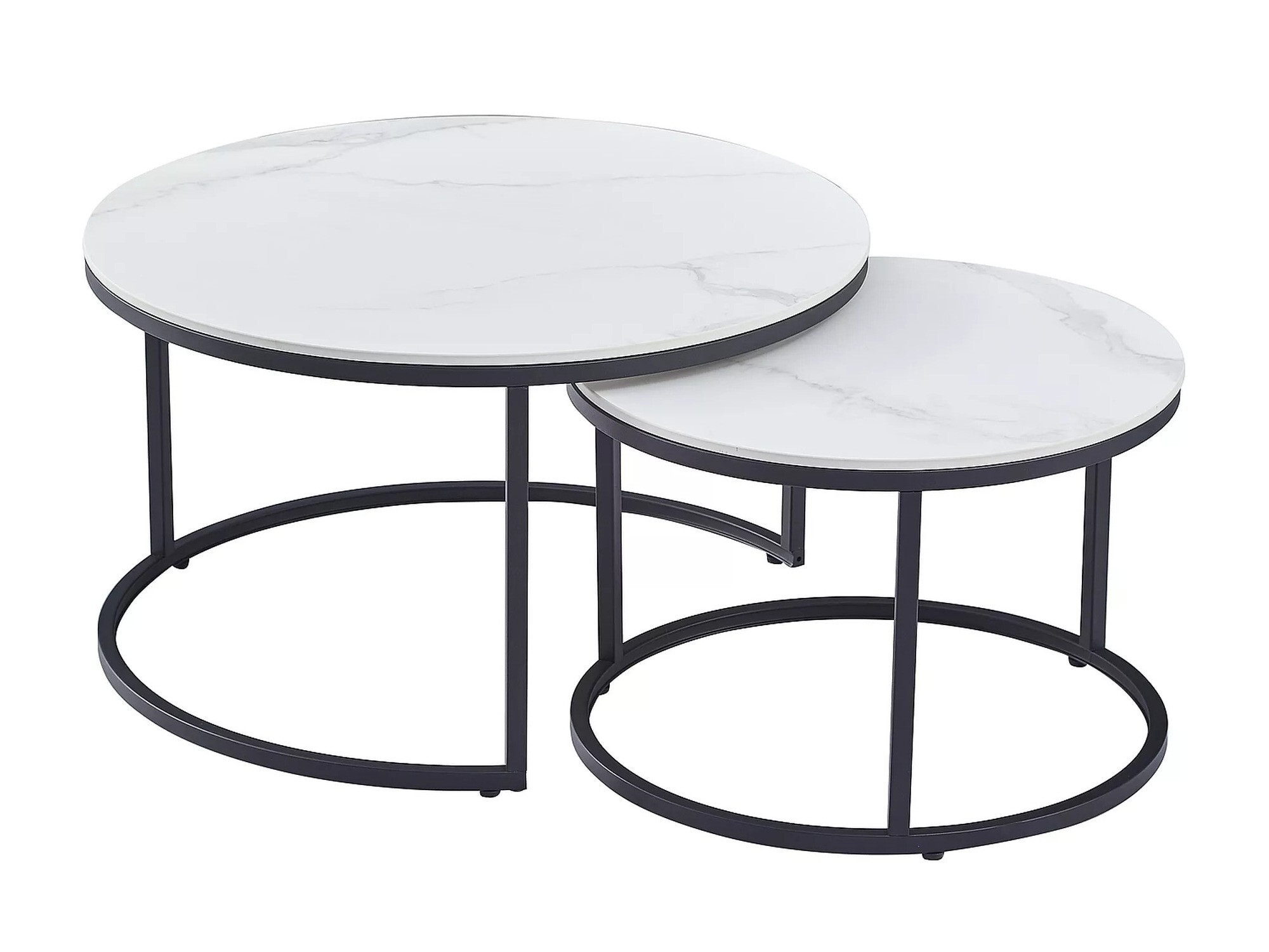 Sofabordssæt Detroit 607 (Hvid marmor)