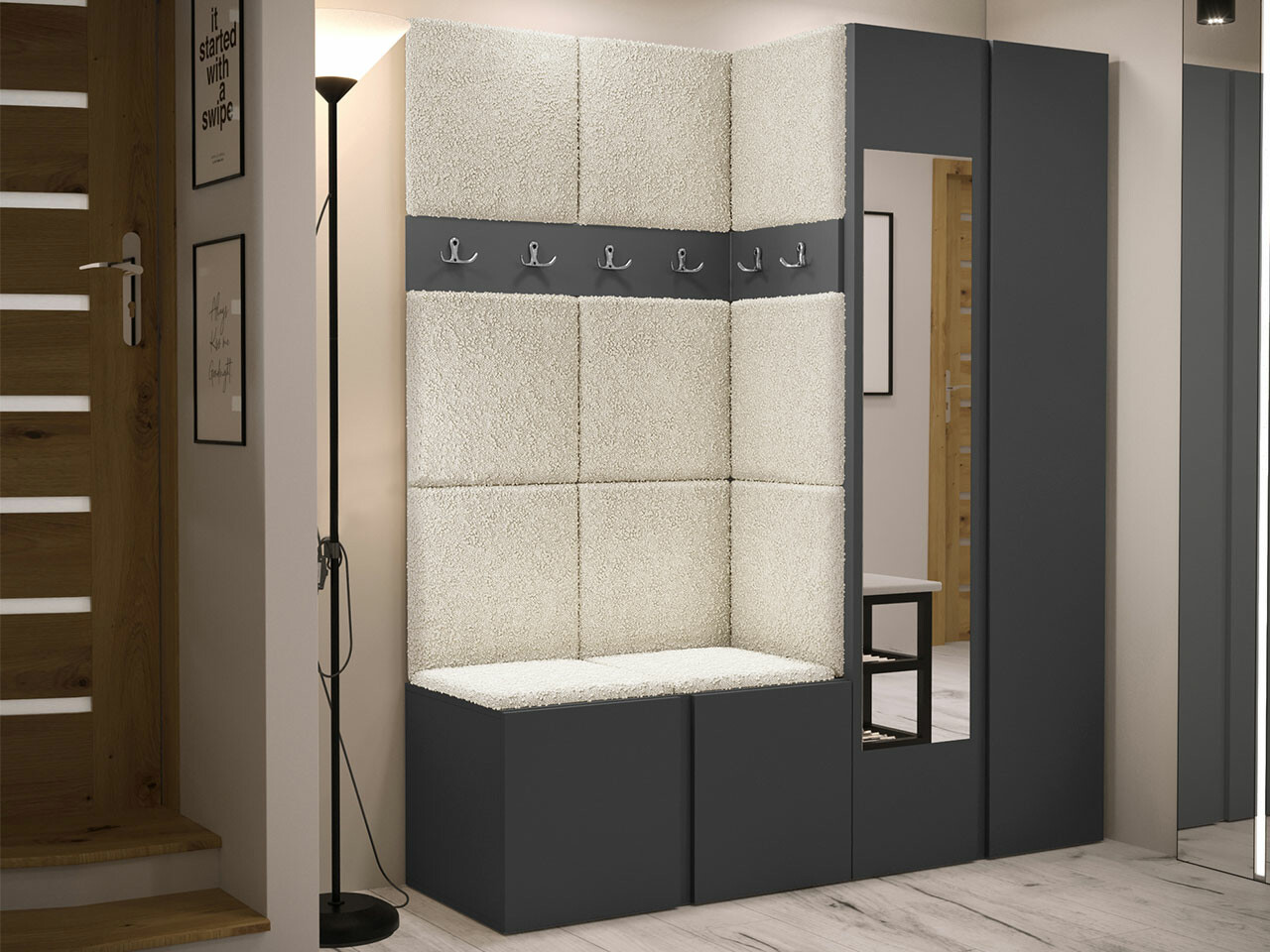 Entrésæt Hartford 278 (Grafit)