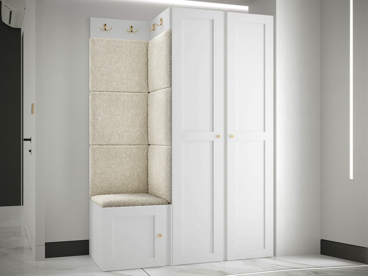 Entrésæt Hartford 379 (Hvid)