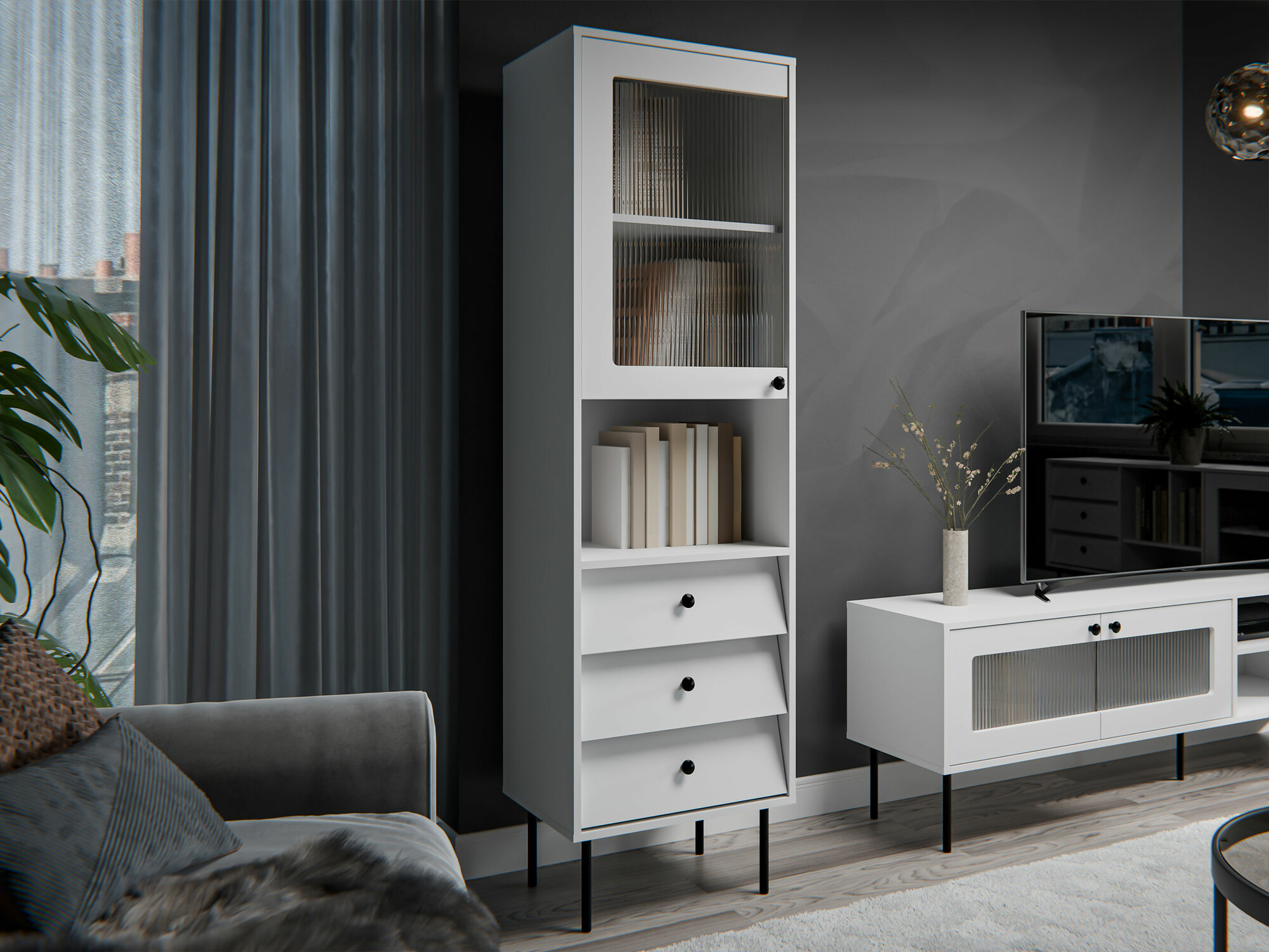 Reol Feletri 105 (Hvid)