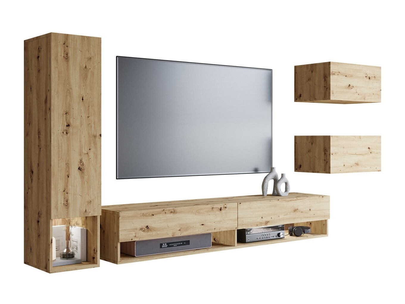 Stuemøblersæt Sarasota 124 (Artisan eg)