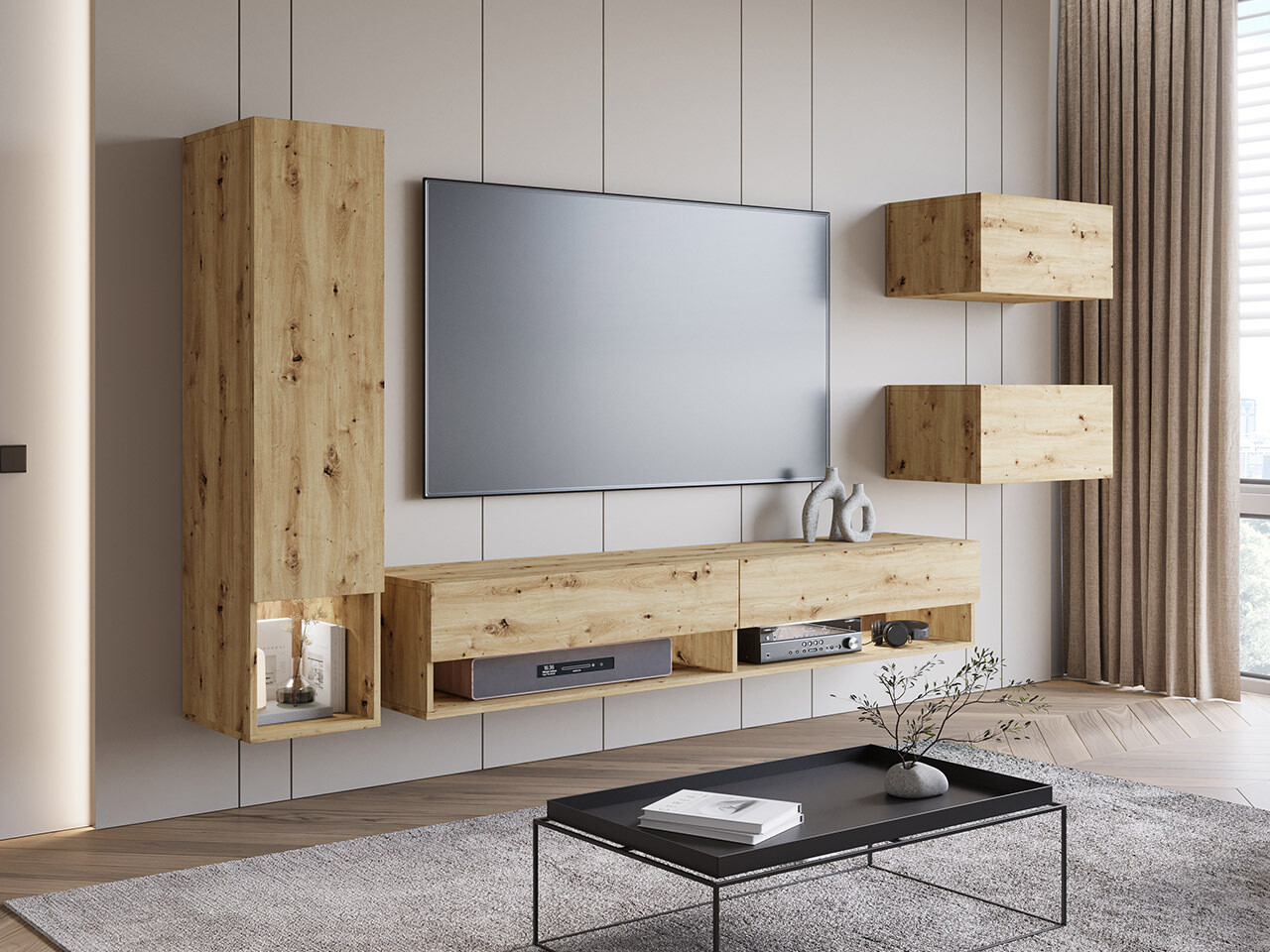 Stuemøblersæt Sarasota 124 (Artisan eg)