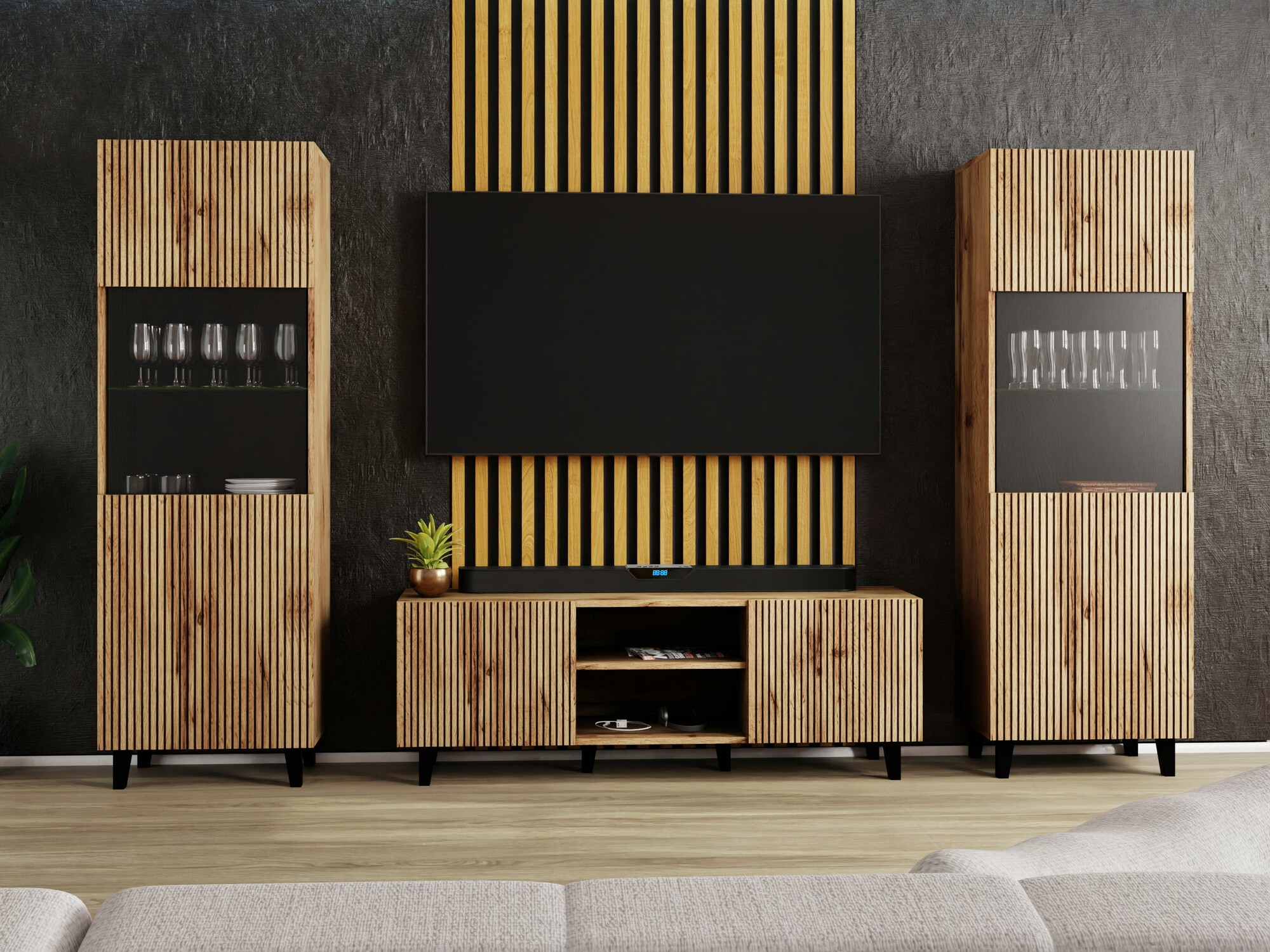 Stuemøbelsæt Comes (Wotan eg)