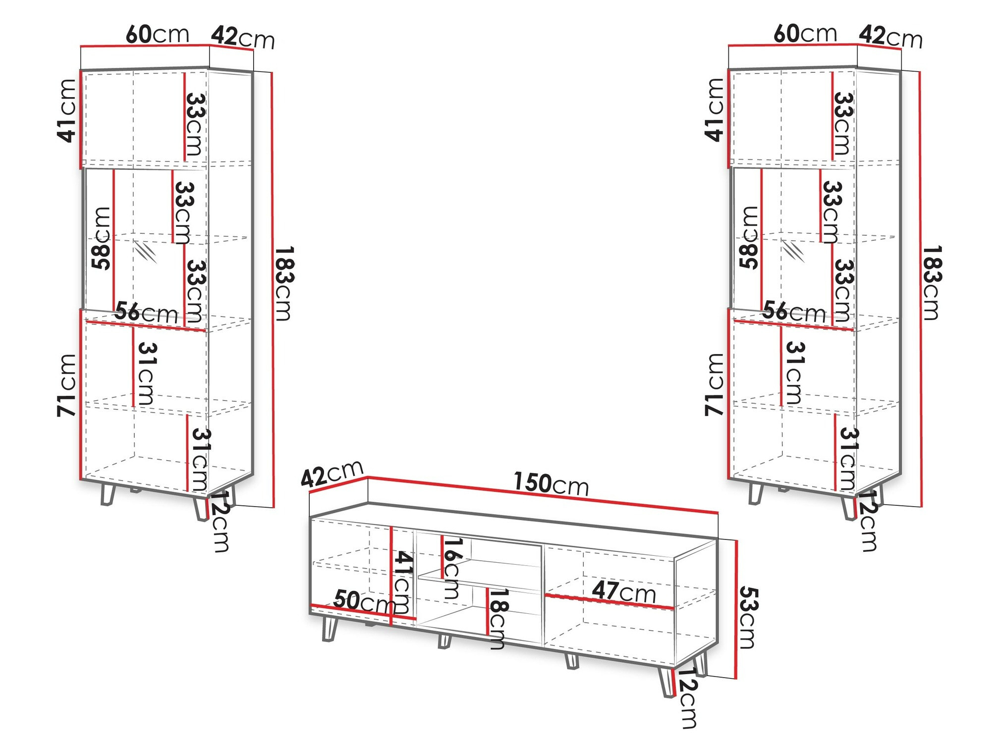 Stuemøbelsæt Remeta 110 (Wotan eg)