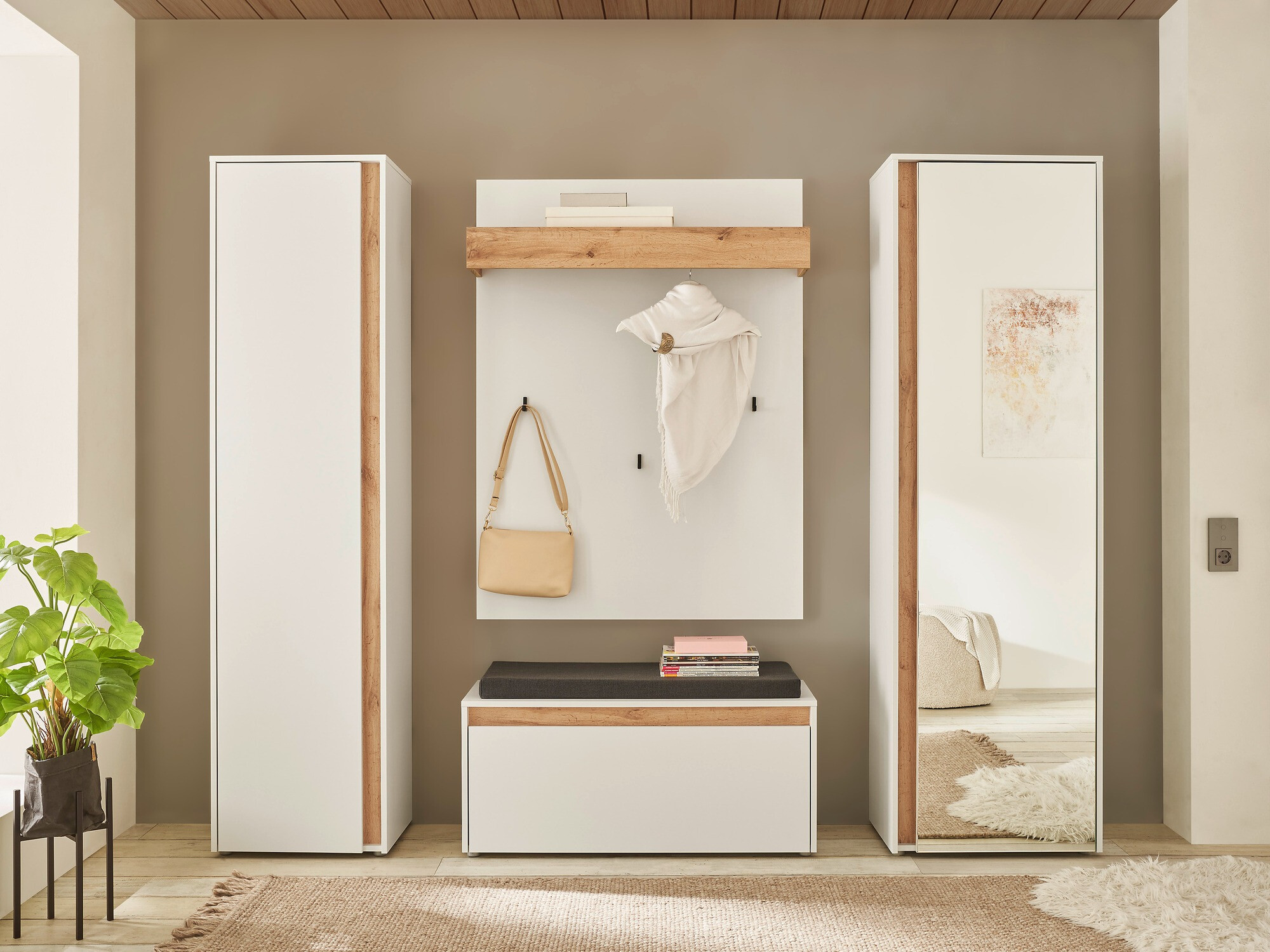 Garderobeskab Elbsori 160 (Hvid)