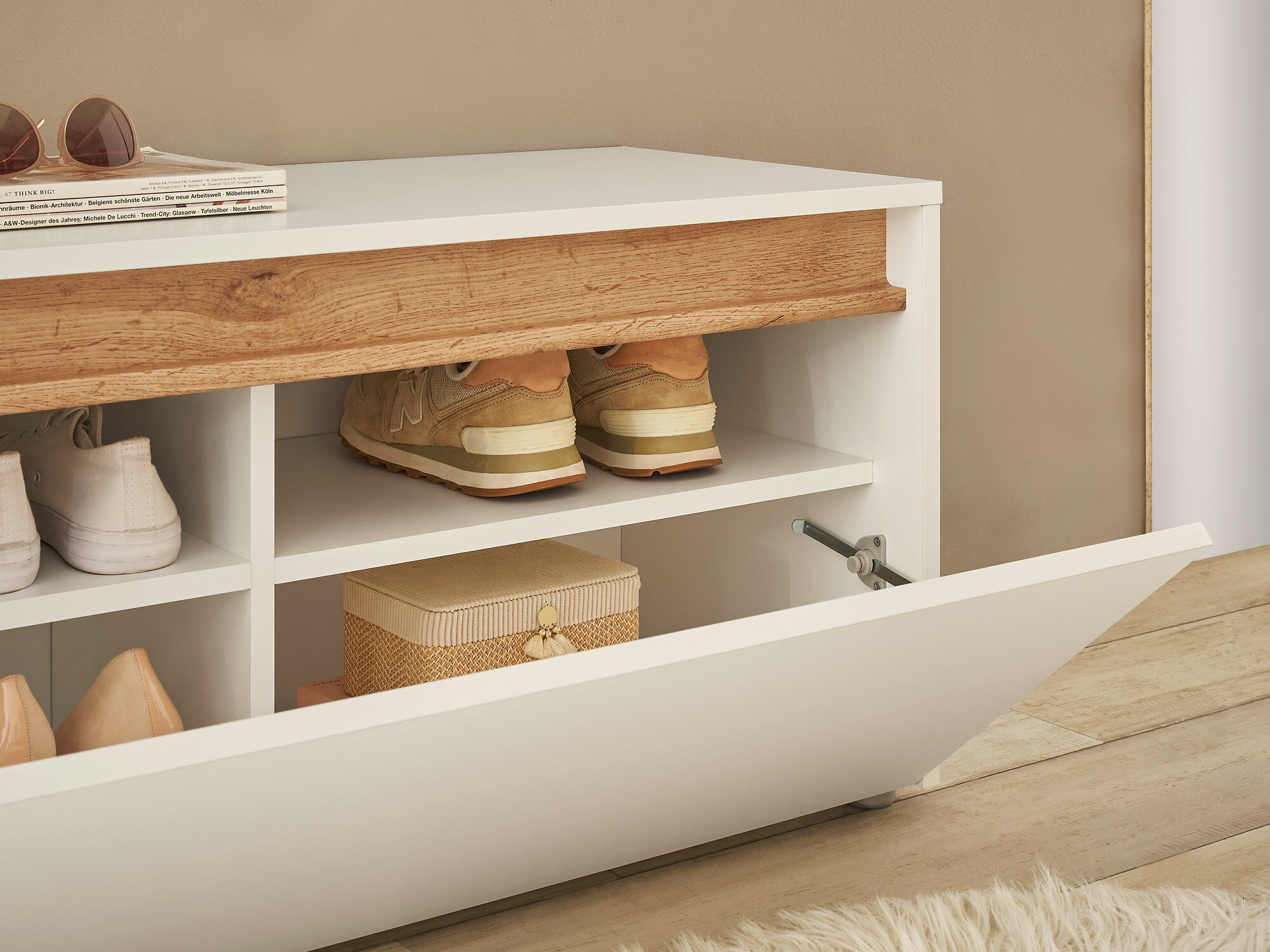 Skoskab Elbsori 163 (Hvid)