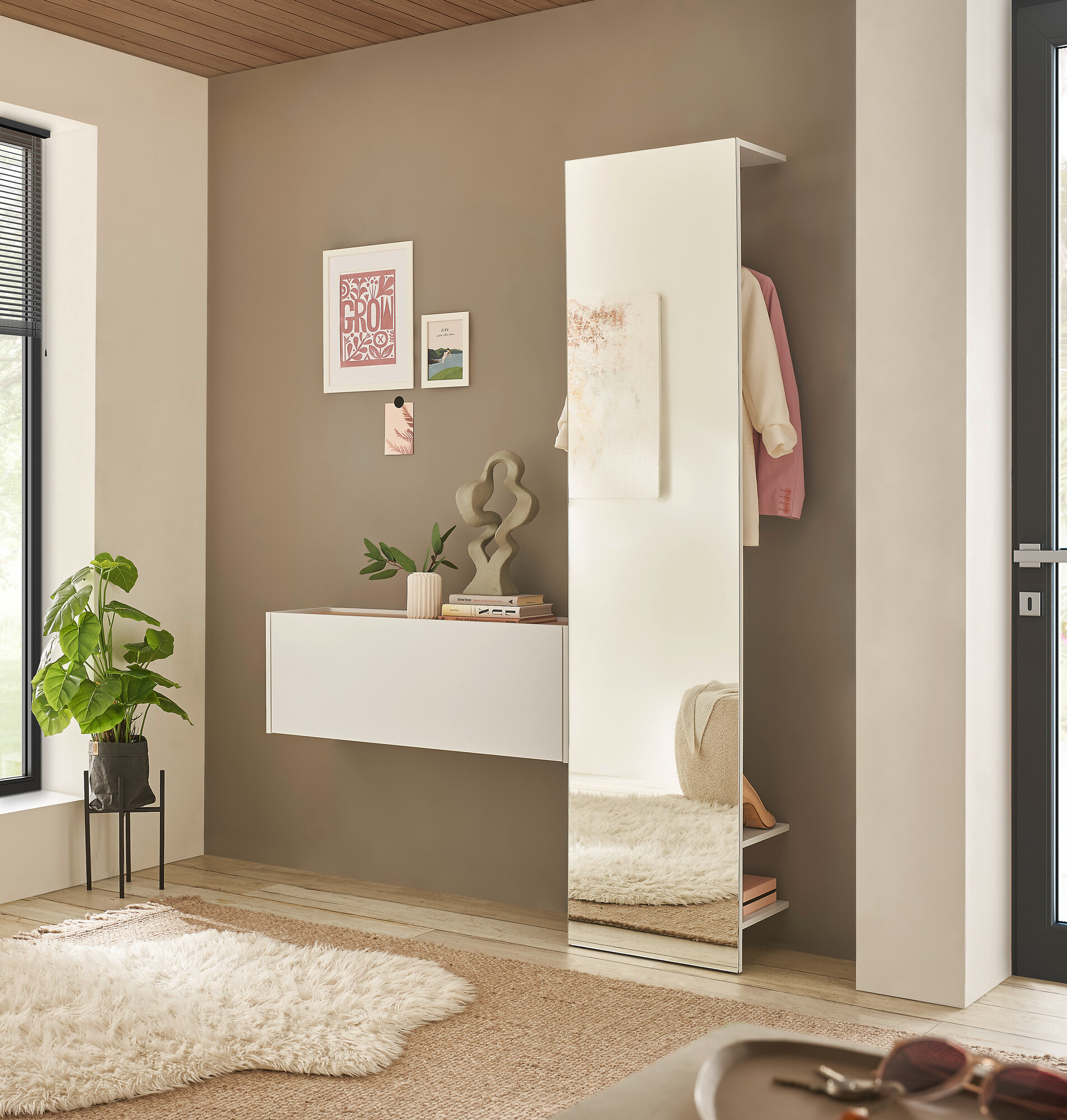 Knagerække Elbsori 165 (Hvid)