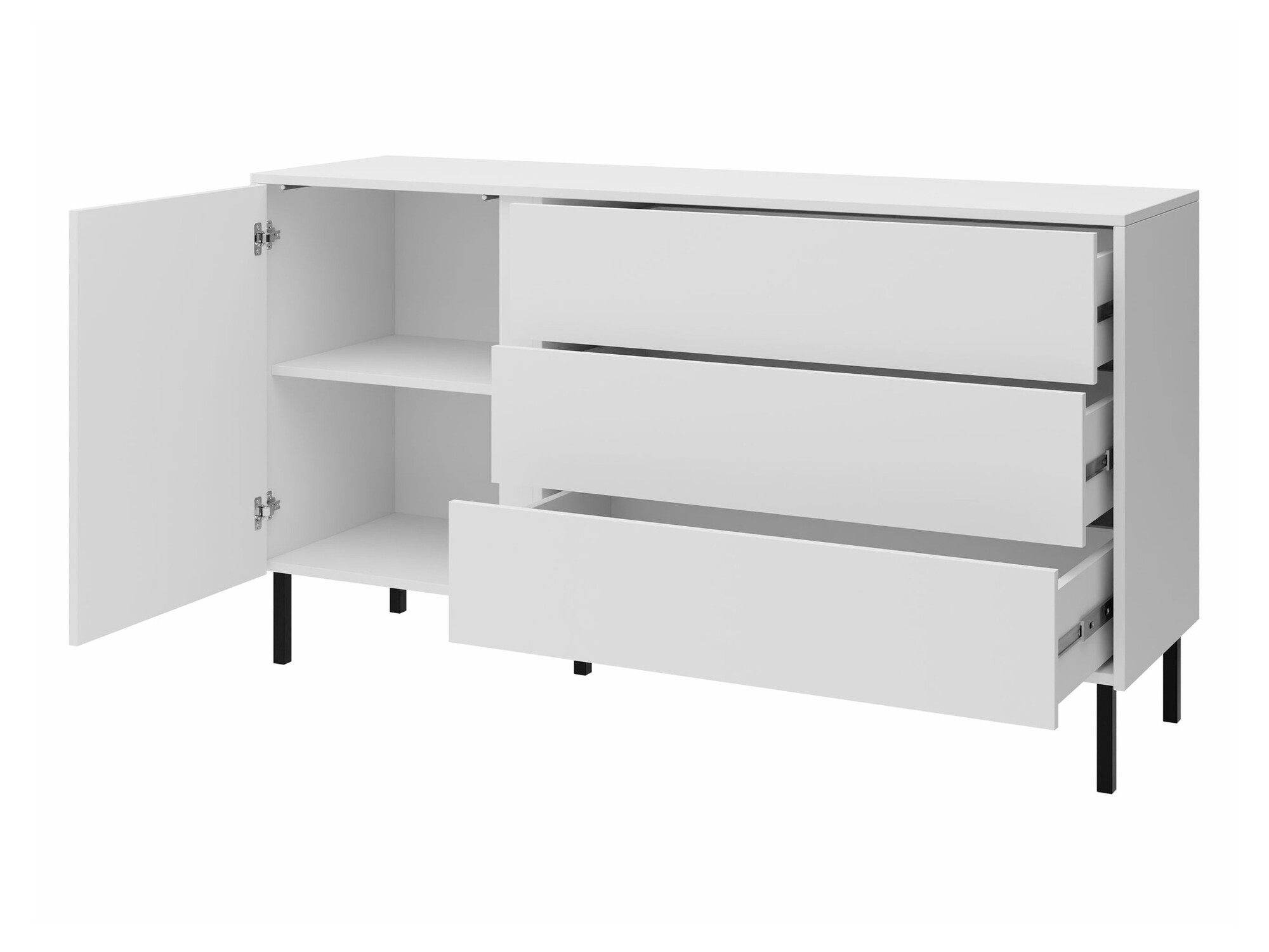 Stuemøbelsæt Lumiri 108 (Egetræ + Sort)