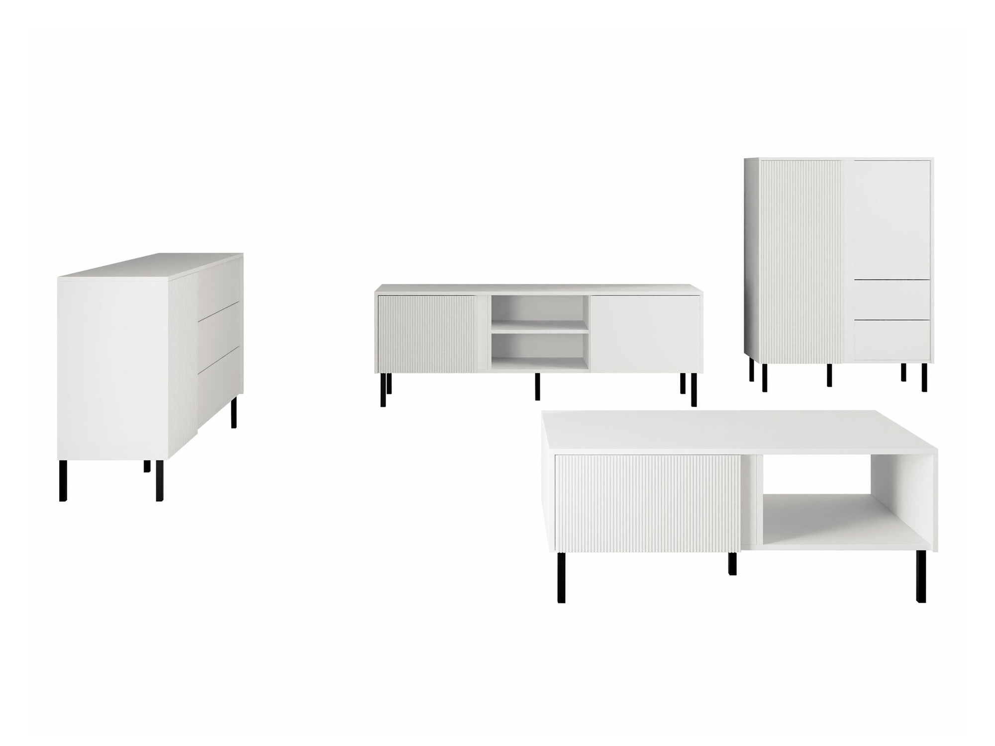 Stuemøbelsæt Lumiri 108 (Hvid)