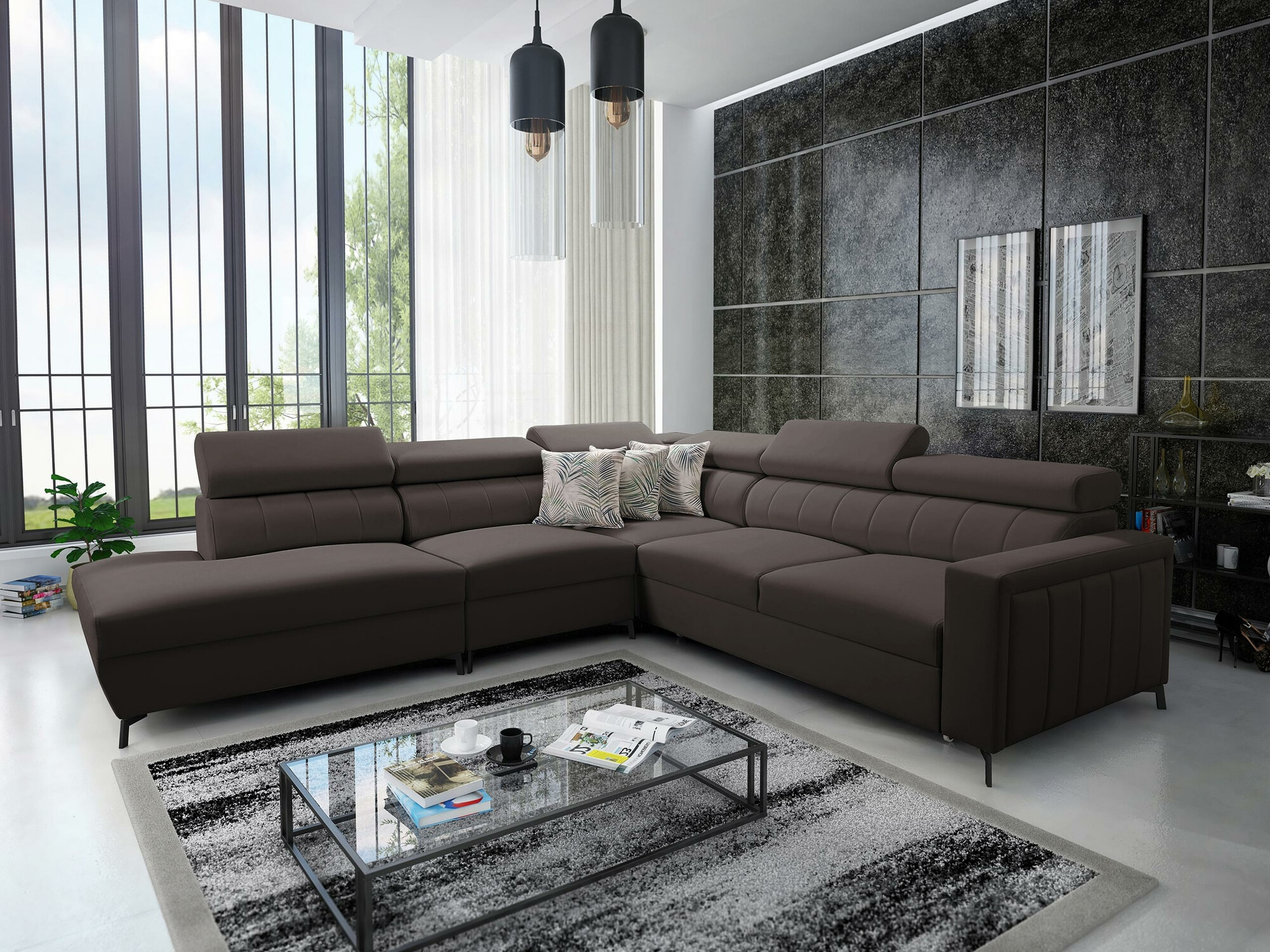 Hjørnesofa Sarasota 156 (Mono 234 + Botanical 36)