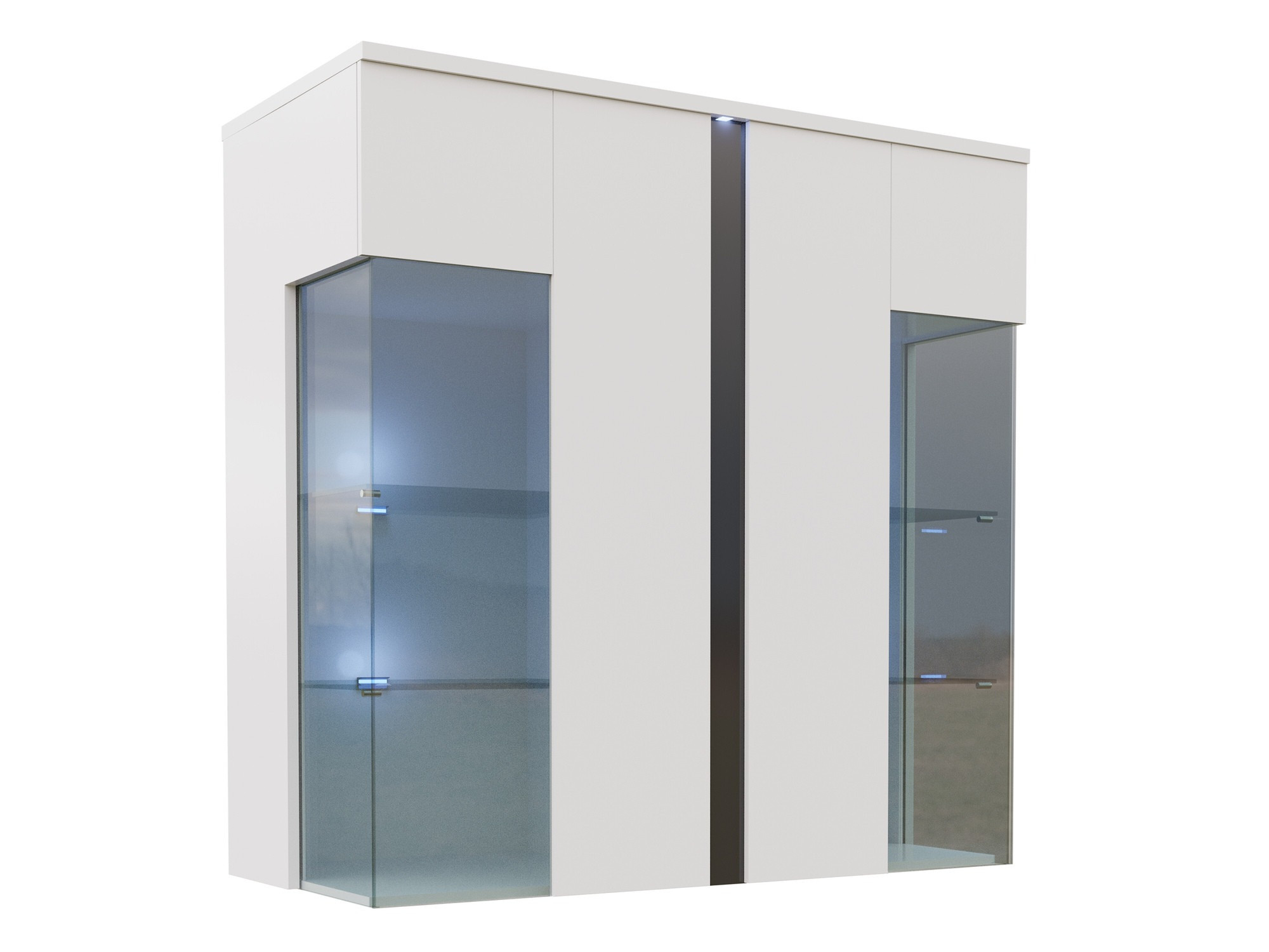 Skænk Livseri 104 (Hvid + Glansfuld hvid + Blank sort)